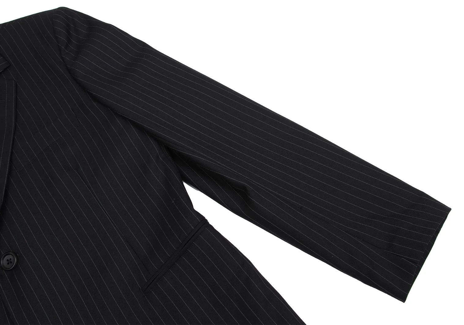 Yohji Yamamoto YOHJI YAMAMOTO COSTUME D'HOMME Wool Chalk Stripe Jacket Size US M / EU 48-50 / 2 - 6 Thumbnail