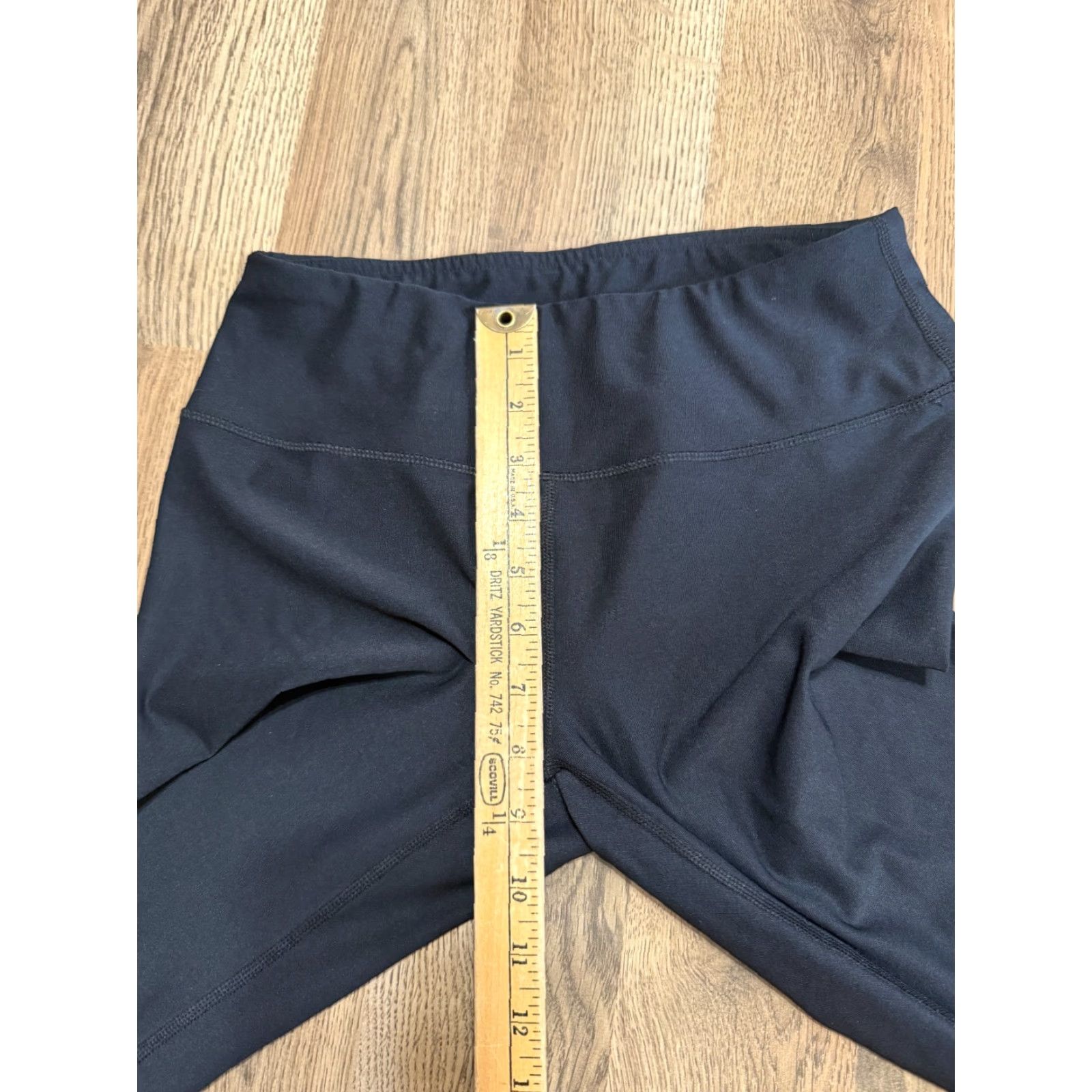 Vintage Maurices Pants Women's Medium Black Leggings Capris Pull On Size 32" / US 10 / IT 46 - 6 Thumbnail