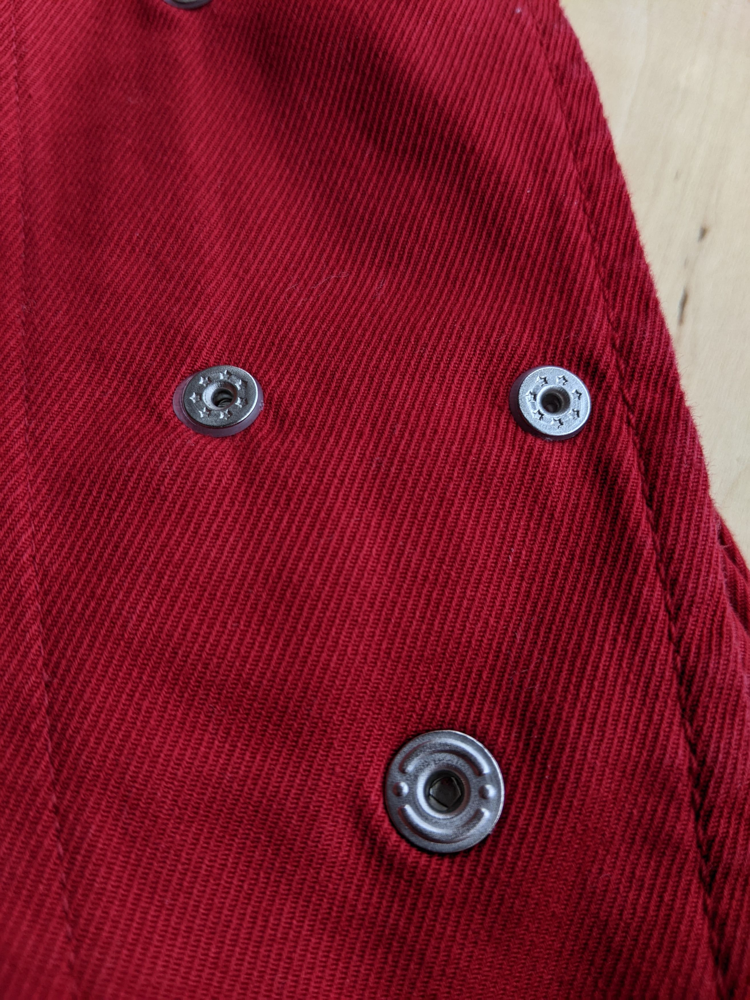 Armani Armani Exchage Red Denim Jacket Kimono Blazer Rundholz Dip Size L / US 10 / IT 46 - 10 Thumbnail