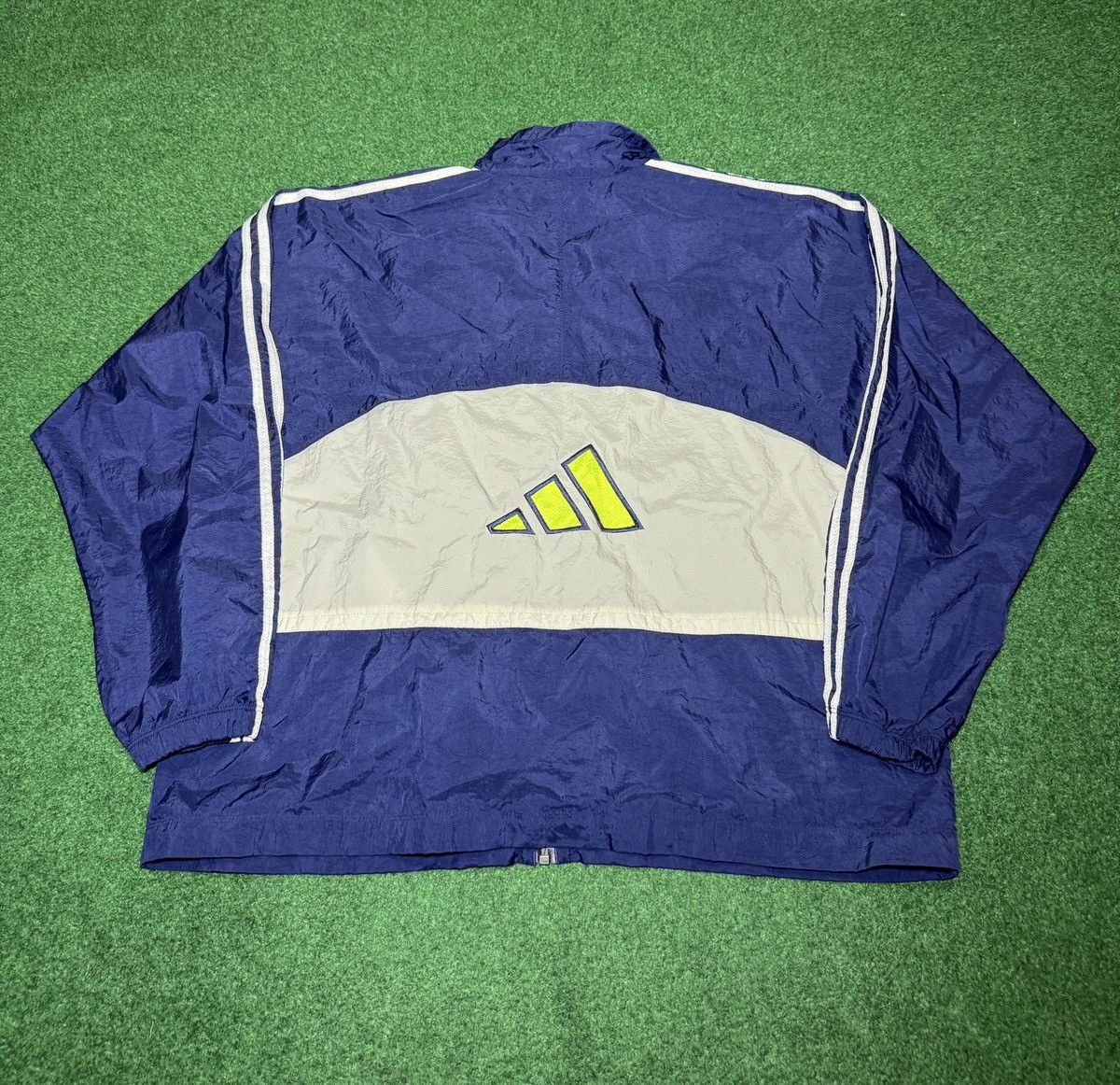 Adidas Vintage Adidas Windbreaker XL Boxy 25x27 Full Zip Jacket Size US XL / EU 56 / 4 - 4 Thumbnail