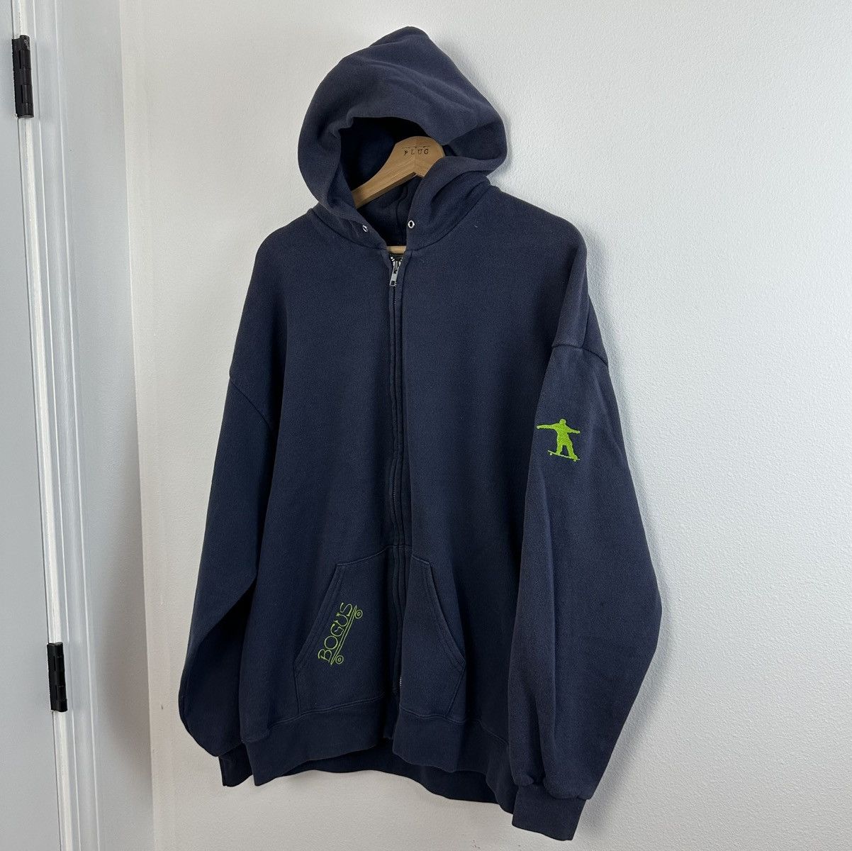 Vintage Vintage Skateboard Zip Hoodie XL 1990s Bogus Size US XL / EU 56 / 4 - 2 Thumbnail