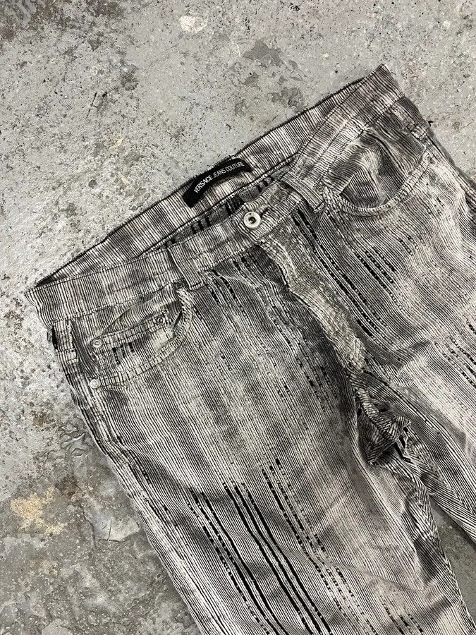 Versace AW2003 Versace Raw Velvet Distressed Grey Pants Size US 32 / EU 48 - 6 Thumbnail