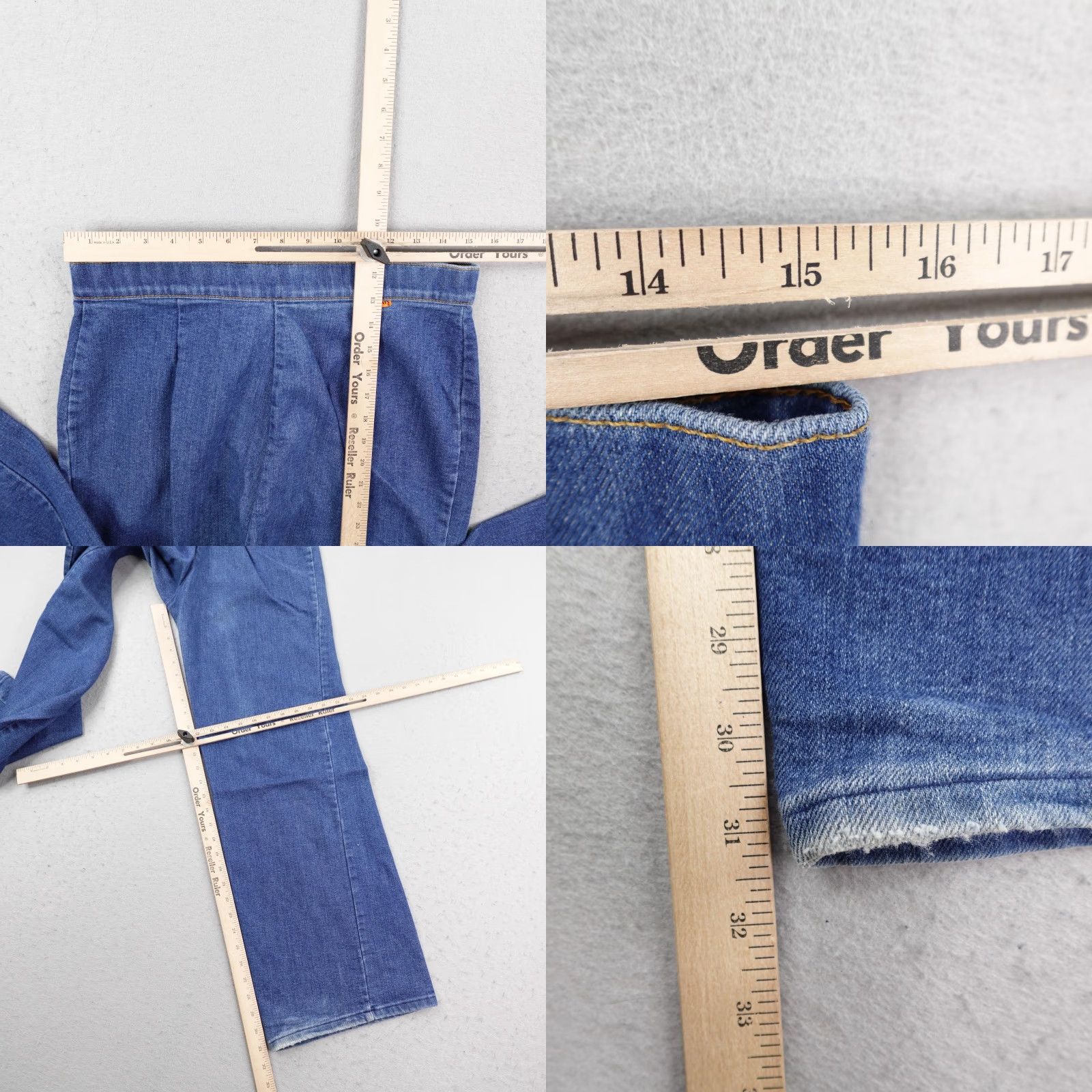 Levi's VINTAGE Levi's Jeans Women 32x32 Blue Denim Orange Tab High Rise Wide-Leg Baggy 80s USA Womens Size 24" / US 00 / IT 34 - 8 Thumbnail