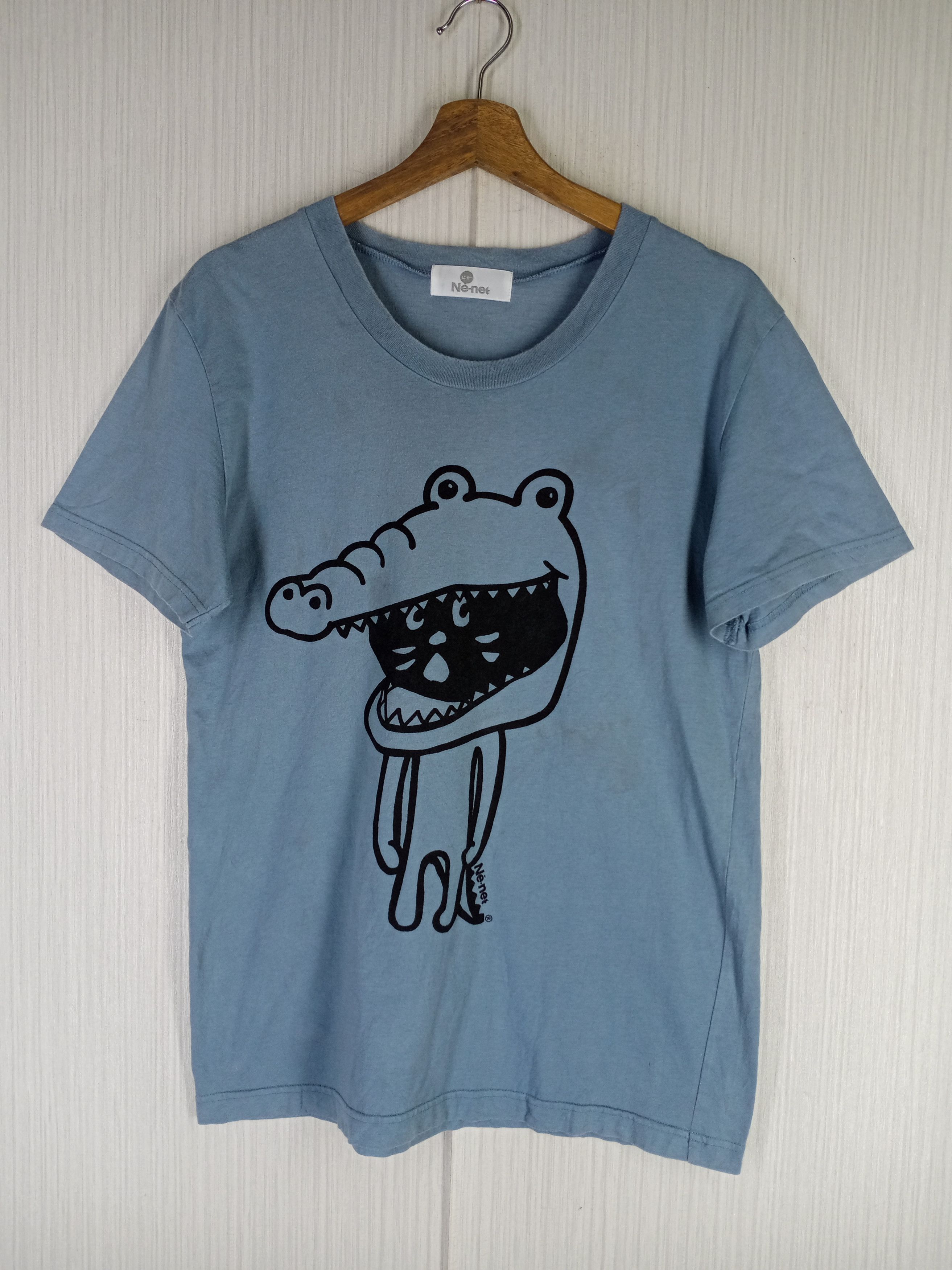 Issey Miyake Vintage Ne-Net Issey Miyake Croco Mask Tshirt Size US M / EU 48-50 / 2 - 1 Thumbnail