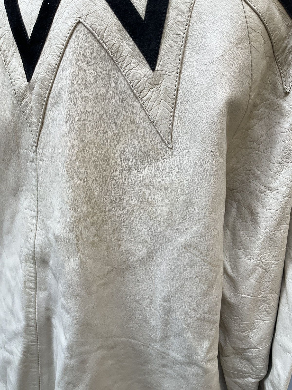 Vintage 70s leather jacket Size XXL / US 16-18 / IT 52-54 - 5 Thumbnail