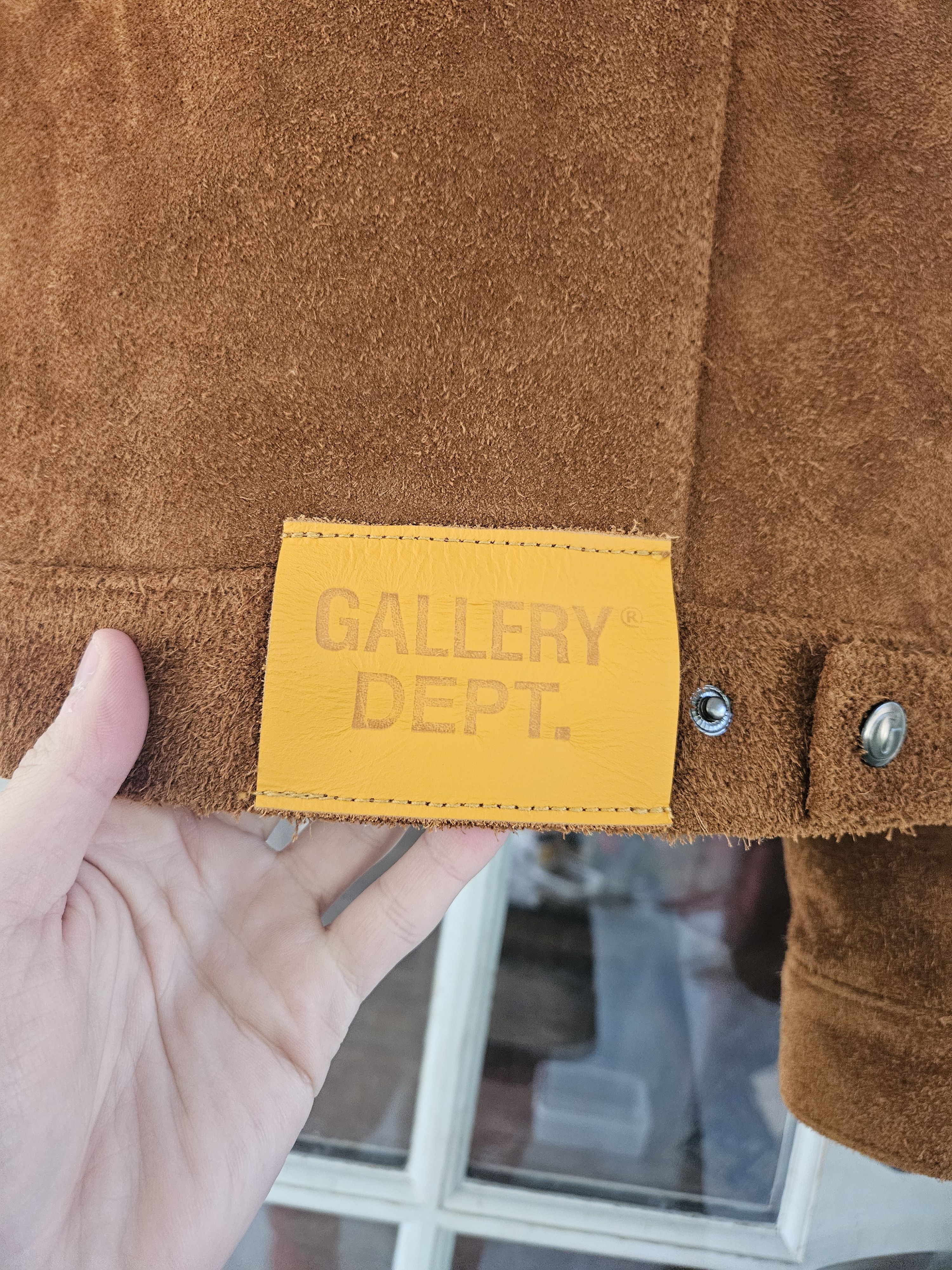 Gallery Dept. Rough Out Andy G Patch Western Beige Leather Jacket Size US S / EU 44-46 / 1 - 8 Thumbnail