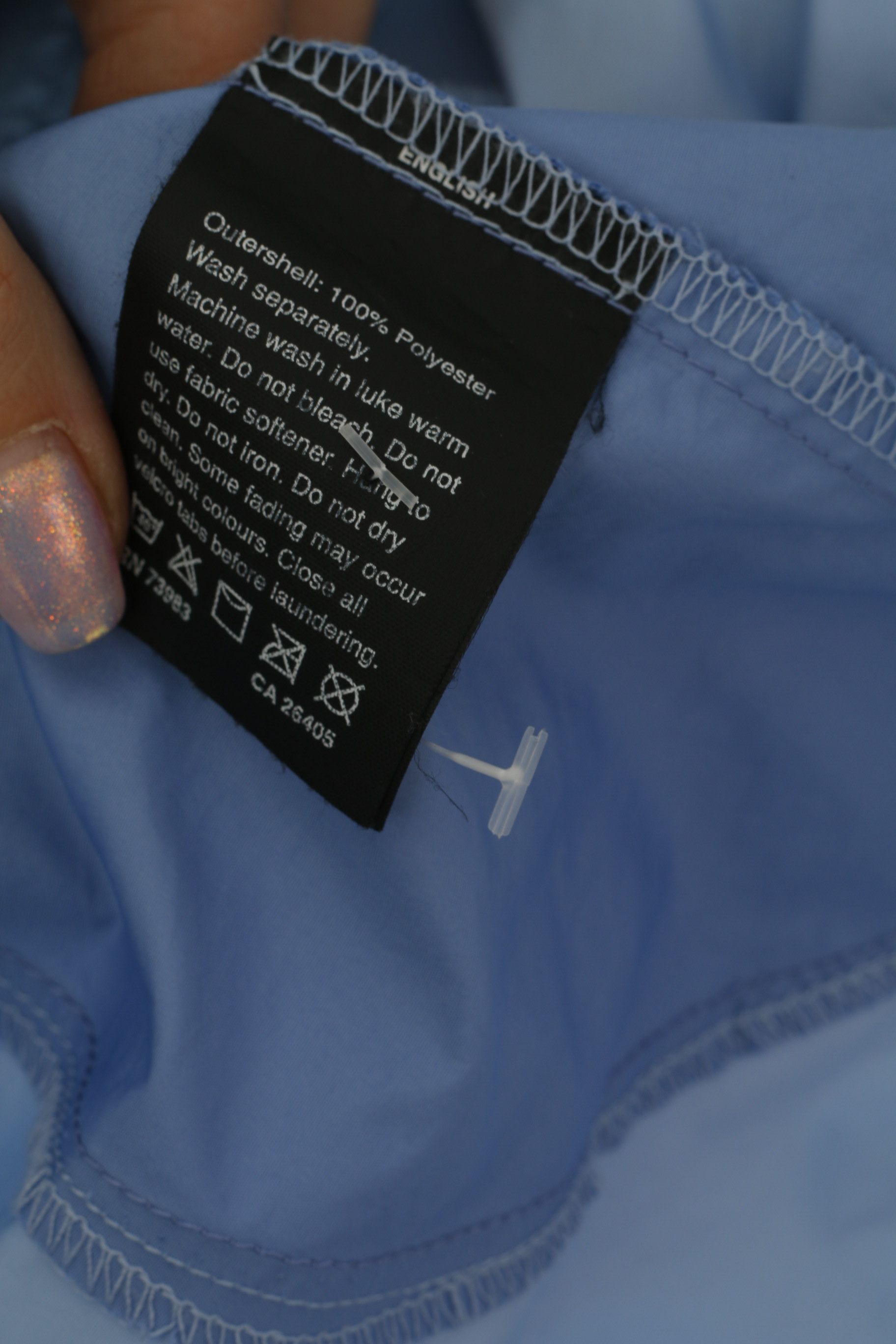 Helly Hansen Helly Hansen Women L Jacket Blue Lightweight 0443 Size L / US 10 / IT 46 - 3 Thumbnail