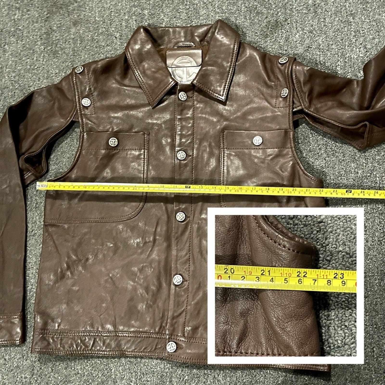 Telfar Telfar x Wilson’s Leather Detachable Sleeve Leather Jacket L Size US L / EU 52-54 / 3 - 6 Thumbnail
