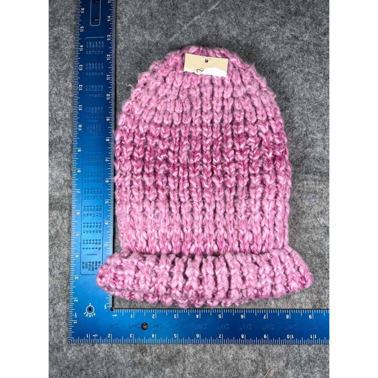 Vintage Universal Thread Beanie Women One Size Pink Crochet Polyester Blend NEW Size ONE SIZE - 4 Thumbnail