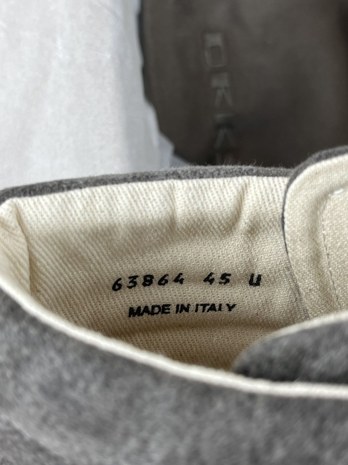 Rick Owens FW24 Rick Owens Vans Vintage Sneaks High Moleskin DRKSHDW Size US 12 / EU 45 - 8 Thumbnail
