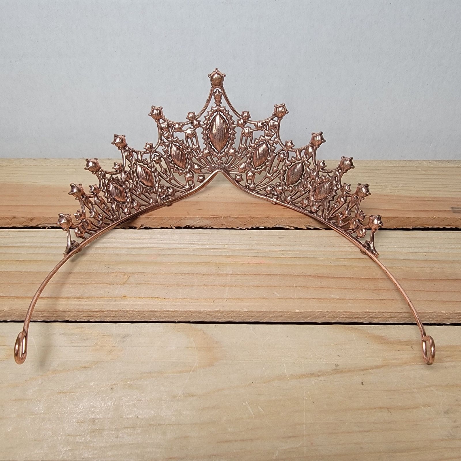 Other Rose Gold Color Tiara w/ Dark Jewels Size ONE SIZE - 5 Thumbnail