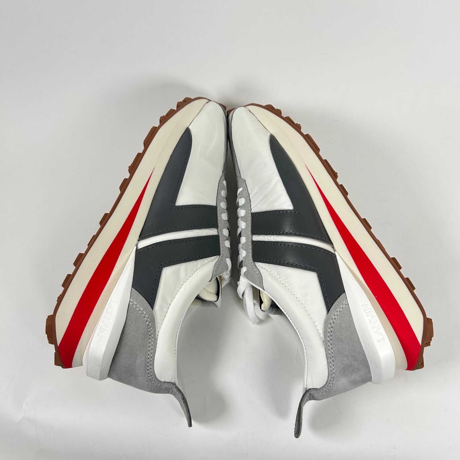 Lanvin Lanvin White/Red Nylon BumpR Sneaker Size 45 Size US 12 / EU 45 - 4 Thumbnail