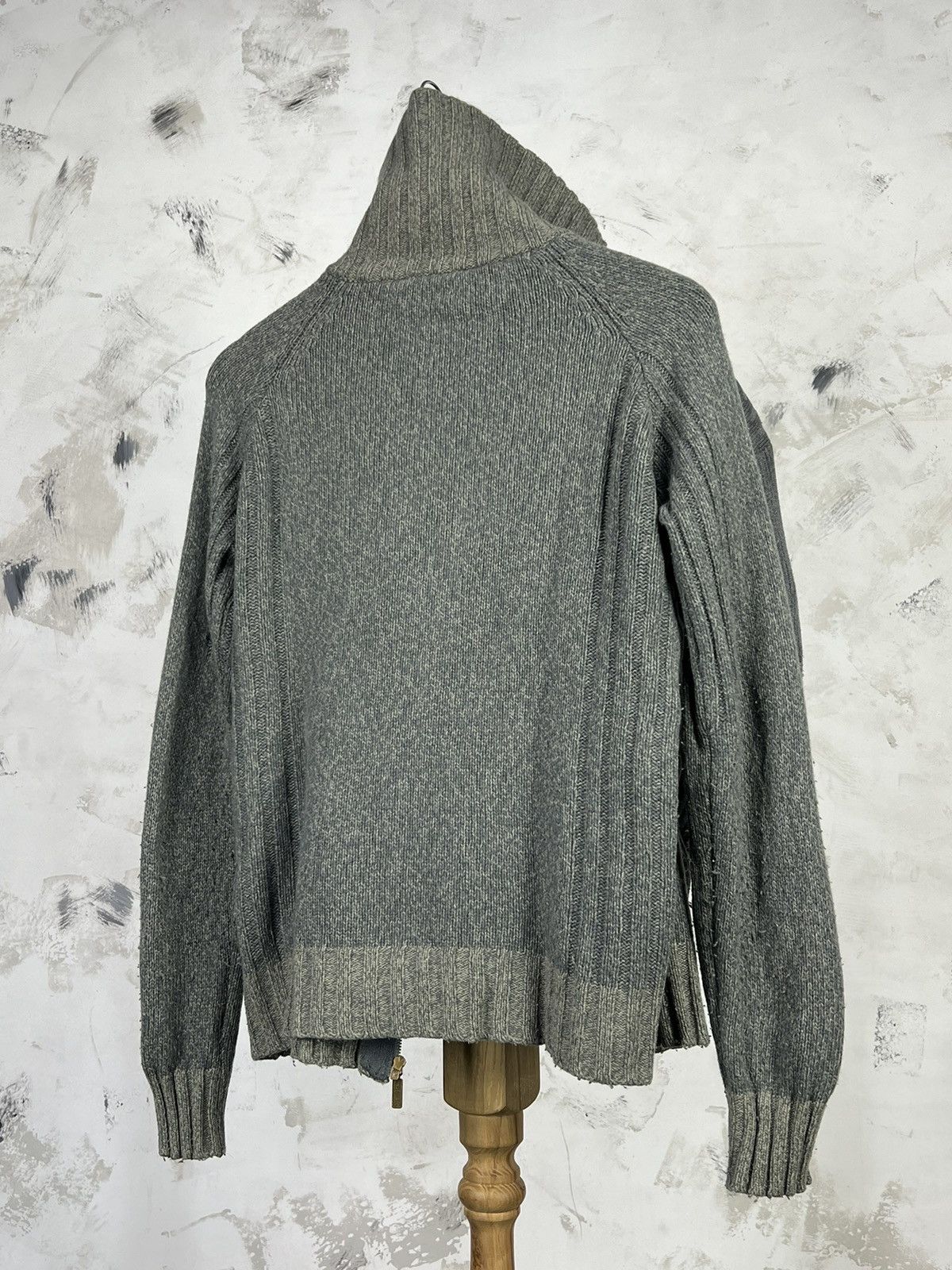 Diesel Vintage Diesel Wool Zip Knit Sweater Size S - M Size US M / EU 48-50 / 2 - 2 Thumbnail