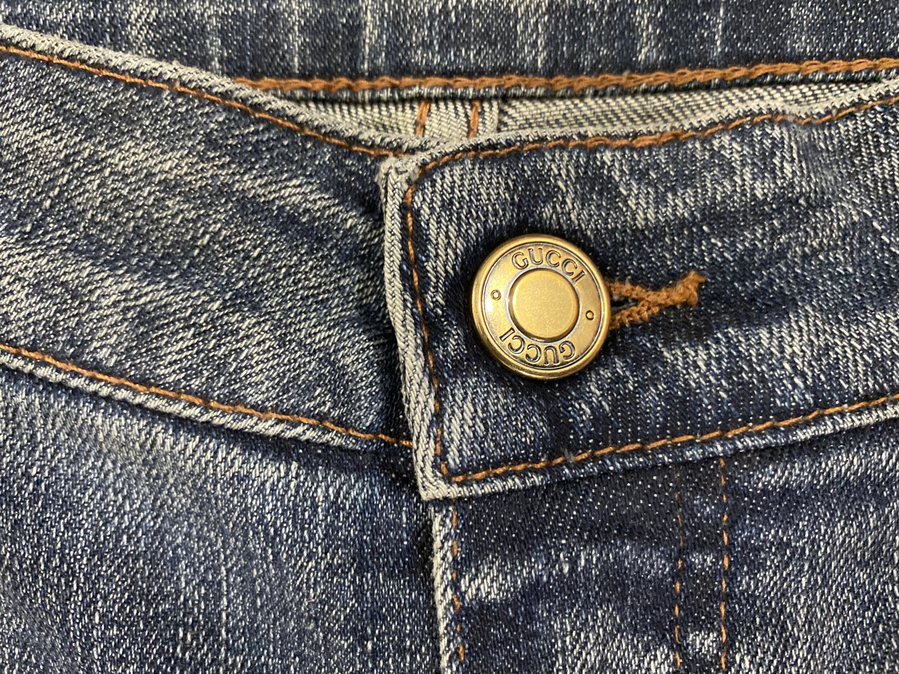 Gucci Authentic Vintage Gucci Flare Bootcut Denim Size 30" / US 8 / IT 44 - 4 Thumbnail