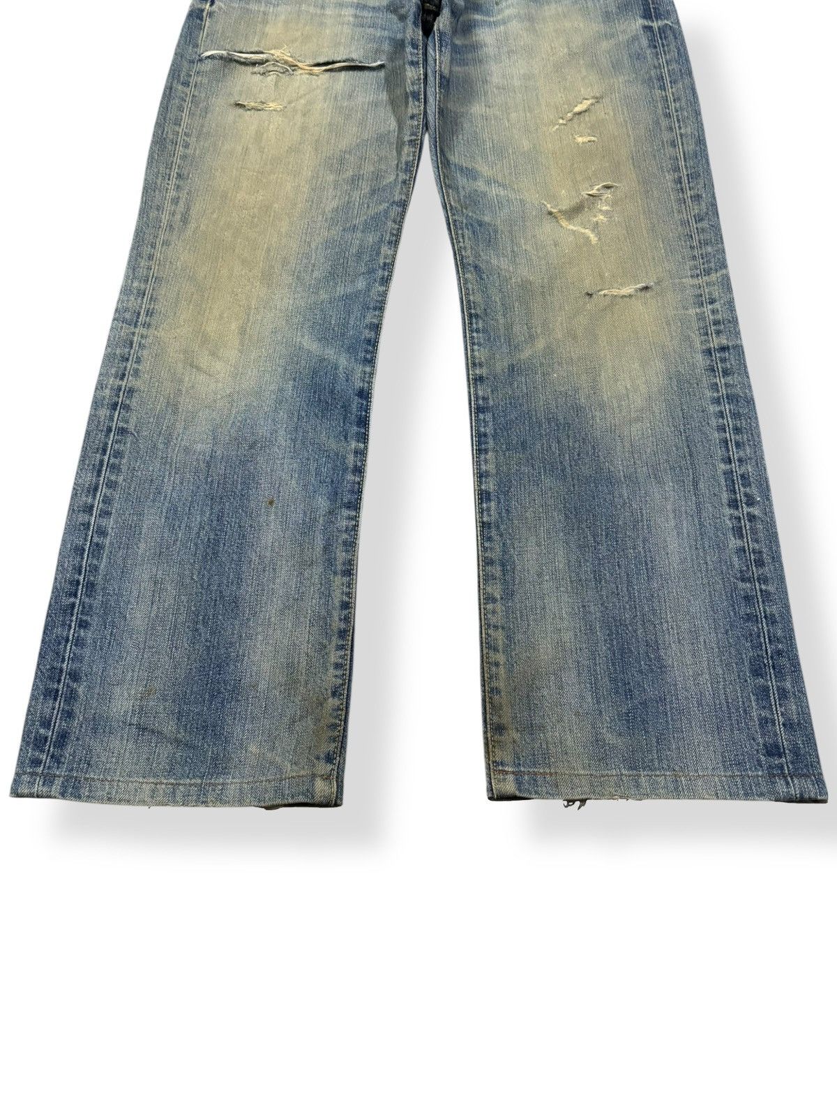Undercover × Uniqlo Vintage Uniqlo S002 Mud Wash Distressed Grunge Jeans Size US 31 - 7 Thumbnail