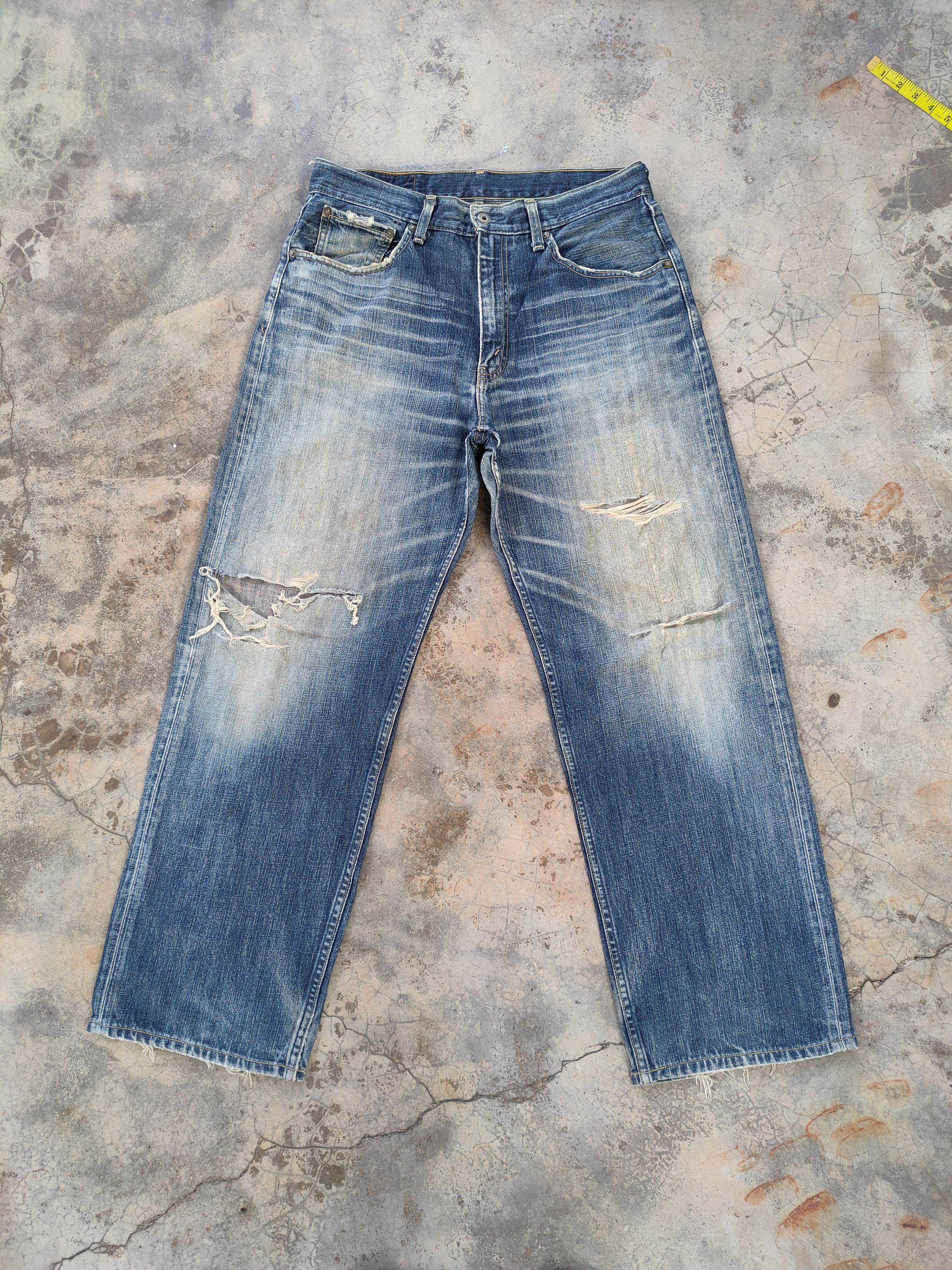 Levi's Vintage Levi's 503 ripped faded jeans denim pants Size US 34 / EU 50 - 5 Thumbnail