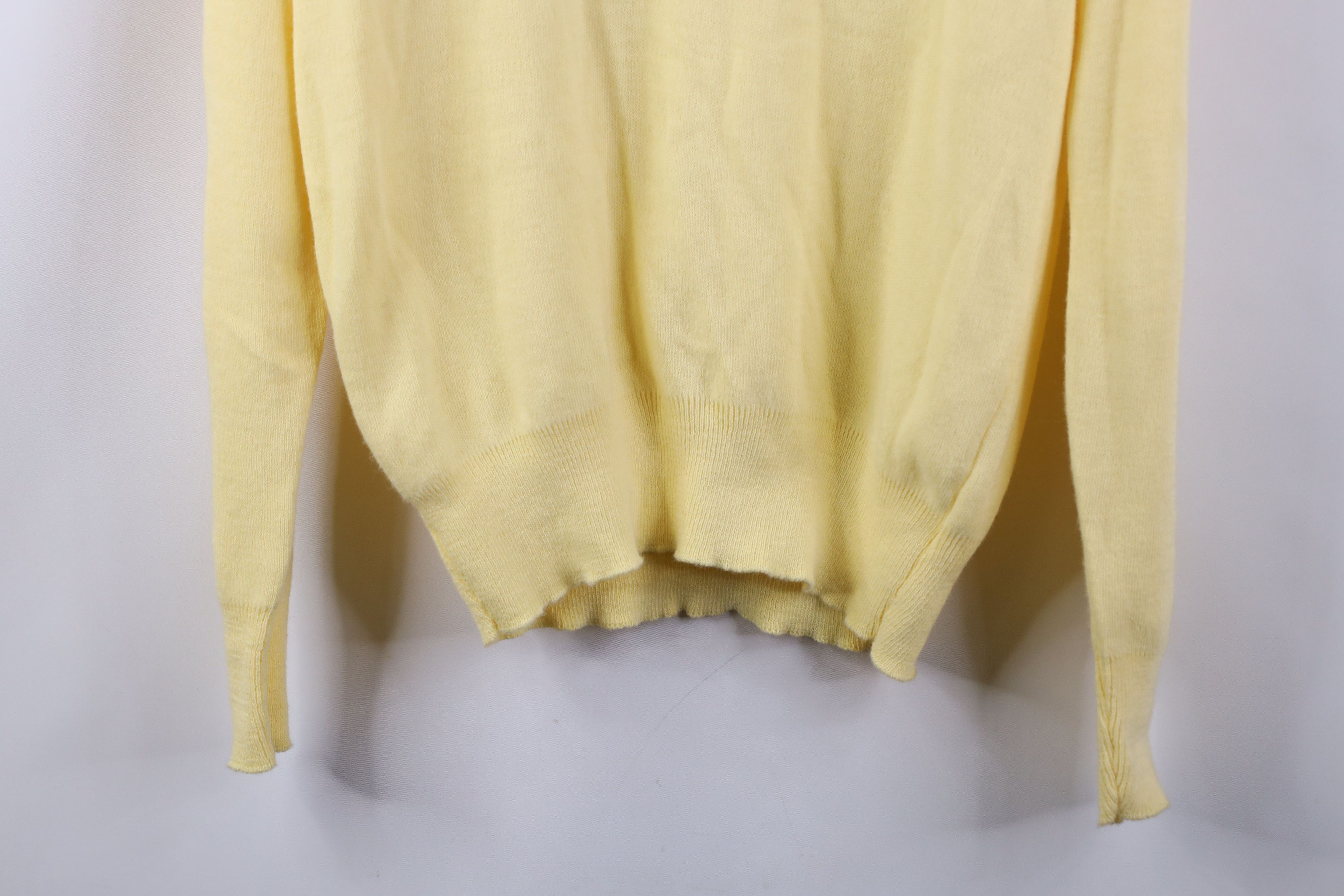 Vintage Deadstock Vintage 70s Streetwear Knit Sweater Yellow USA Size US M / EU 48-50 / 2 - 3 Thumbnail