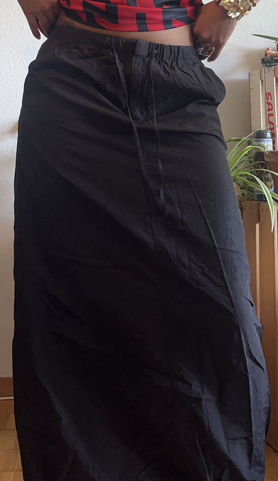 Mango BLACK CARGO SKIRT Size 26" / US 2 / IT 38 - 1 Thumbnail