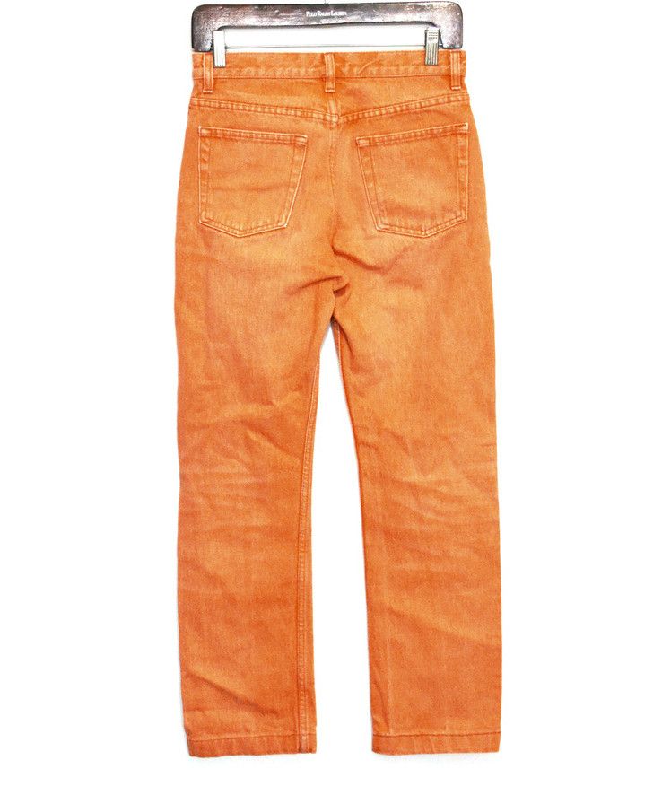 Vintage Helmut Lang Jeans Orange Denim 90s Size US 26 / EU 42 - 5 Thumbnail