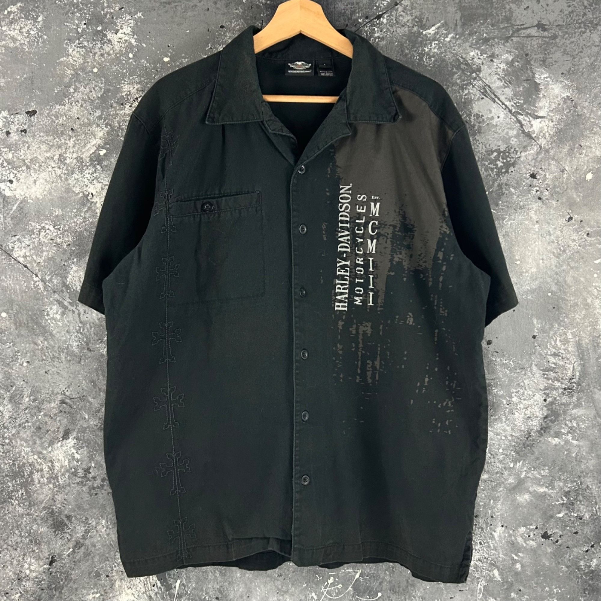 Harley Davidson Vintage 1990’s Harley Davidson button shirt Size US XL / EU 56 / 4 - 2 Thumbnail