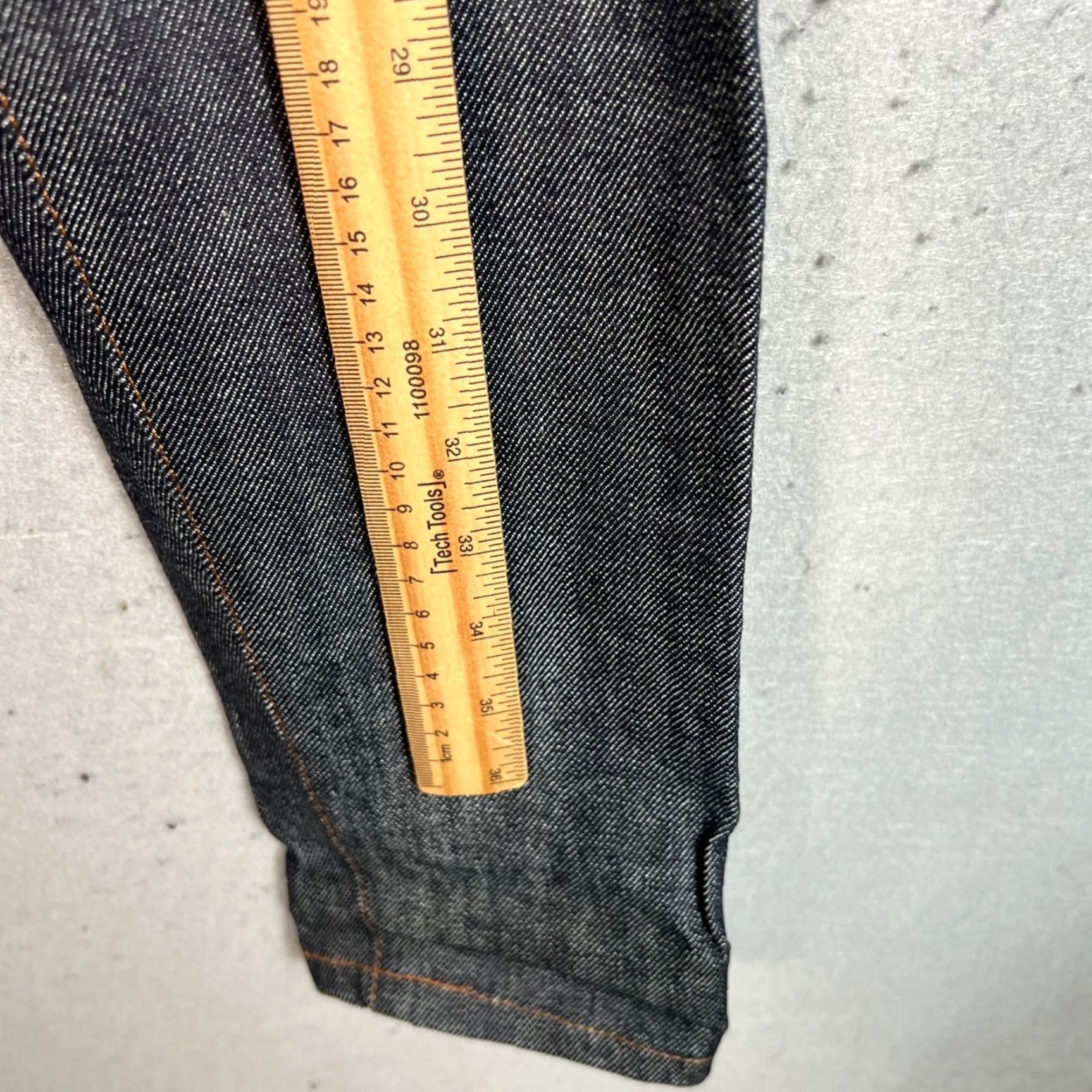 Vintage Naked & Famous Denim Blue Stretch High Rise Skinny Jeans Womens Size 25 Size 42" / US 20 - 6 Thumbnail
