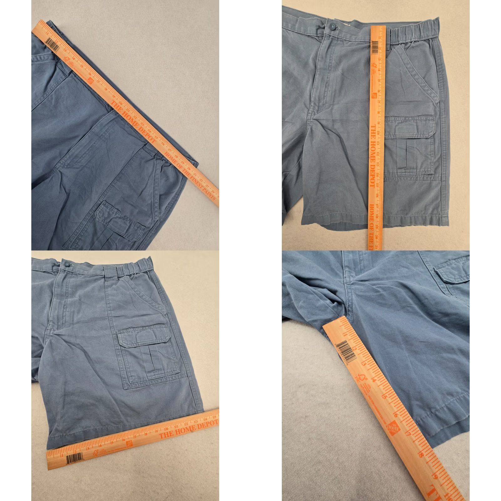 Savane Savane Men Cargo Shorts 42 Blue Elastic Waist Pocket Canvas 100% Cotton Cargo Size US 42 / EU 58 - 8 Thumbnail