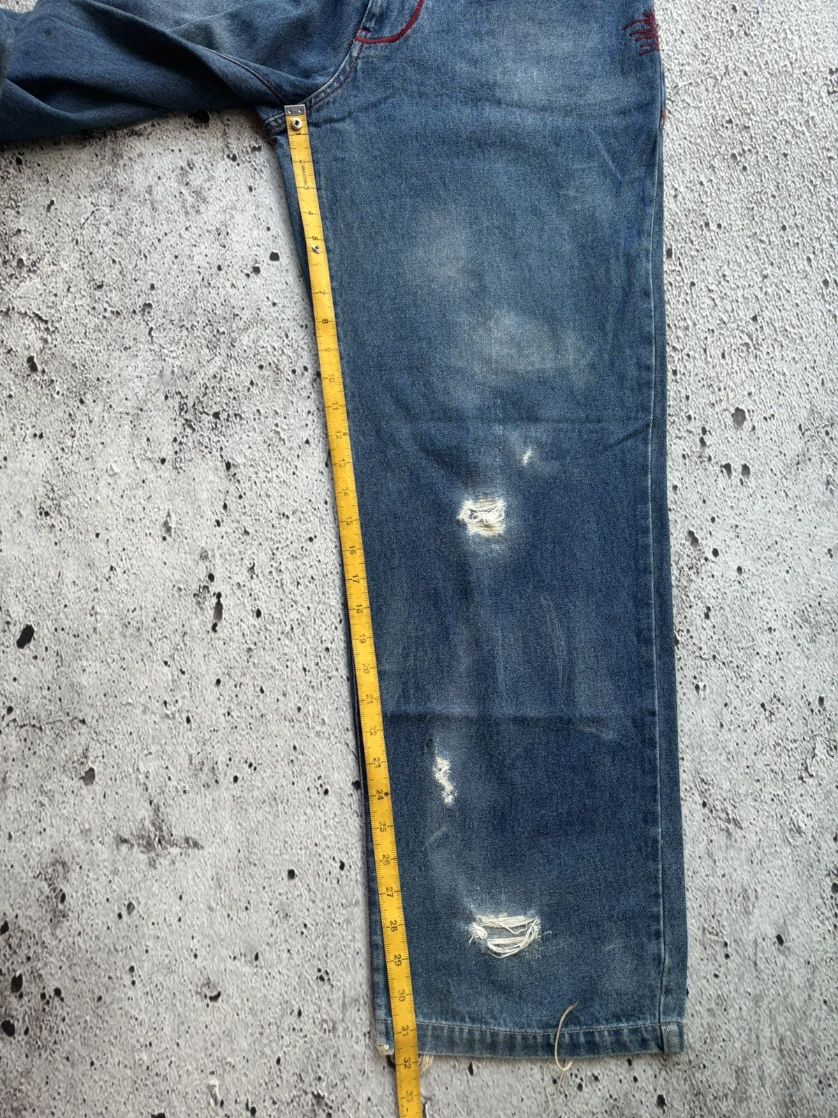 Hysteric Glamour 2000's distressed Thriller dnm Bootcut style jeans Size US 32 / EU 48 - 11 Thumbnail