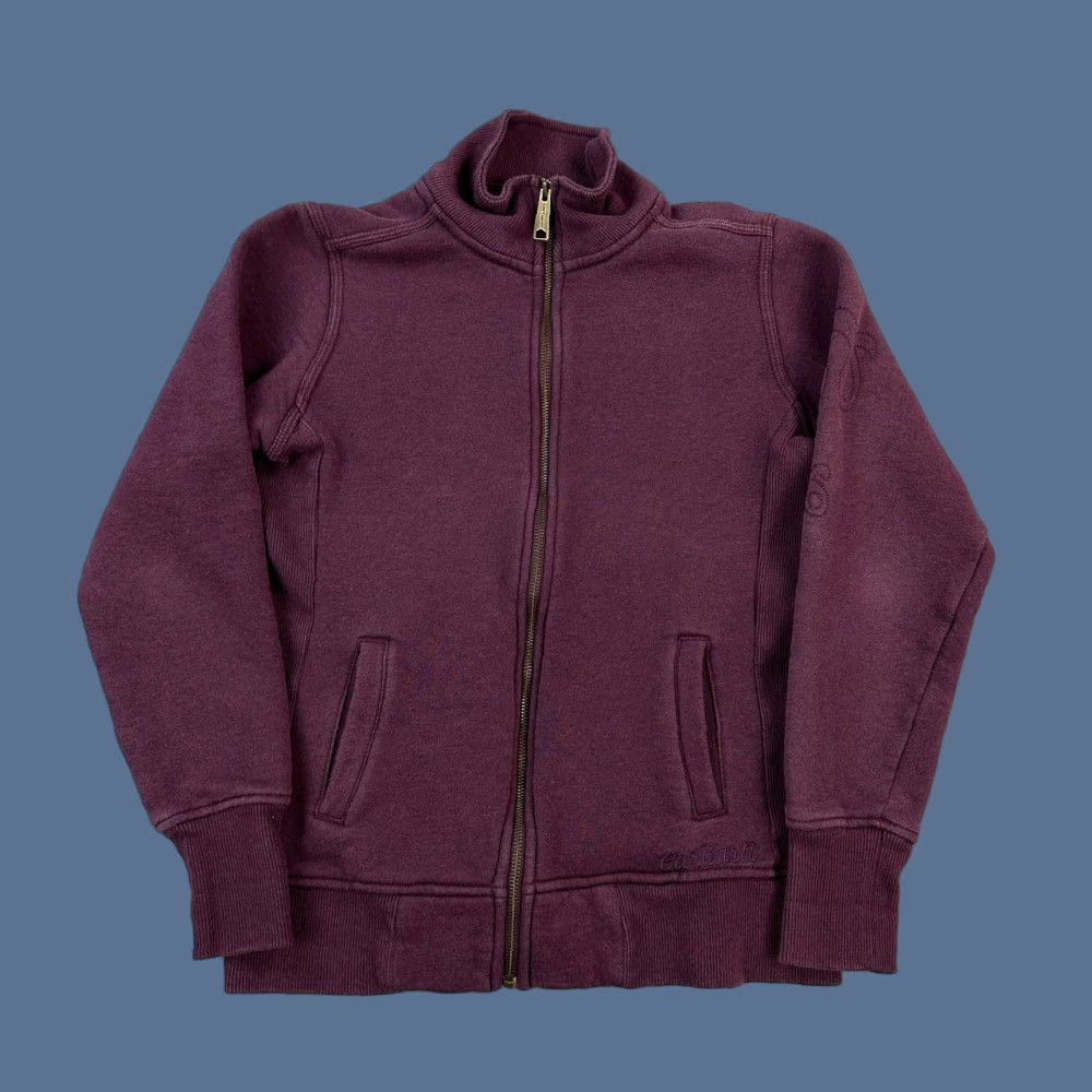 Carhartt Carhartt Sweatshirt Women's Small Dark Plum Full Zip Embroidered Logo - Regular Length, Cotton Blend, Fleece, Outdoor, Retro - Adults Womens Size S / US 4 / IT 40 - 1 Thumbnail
