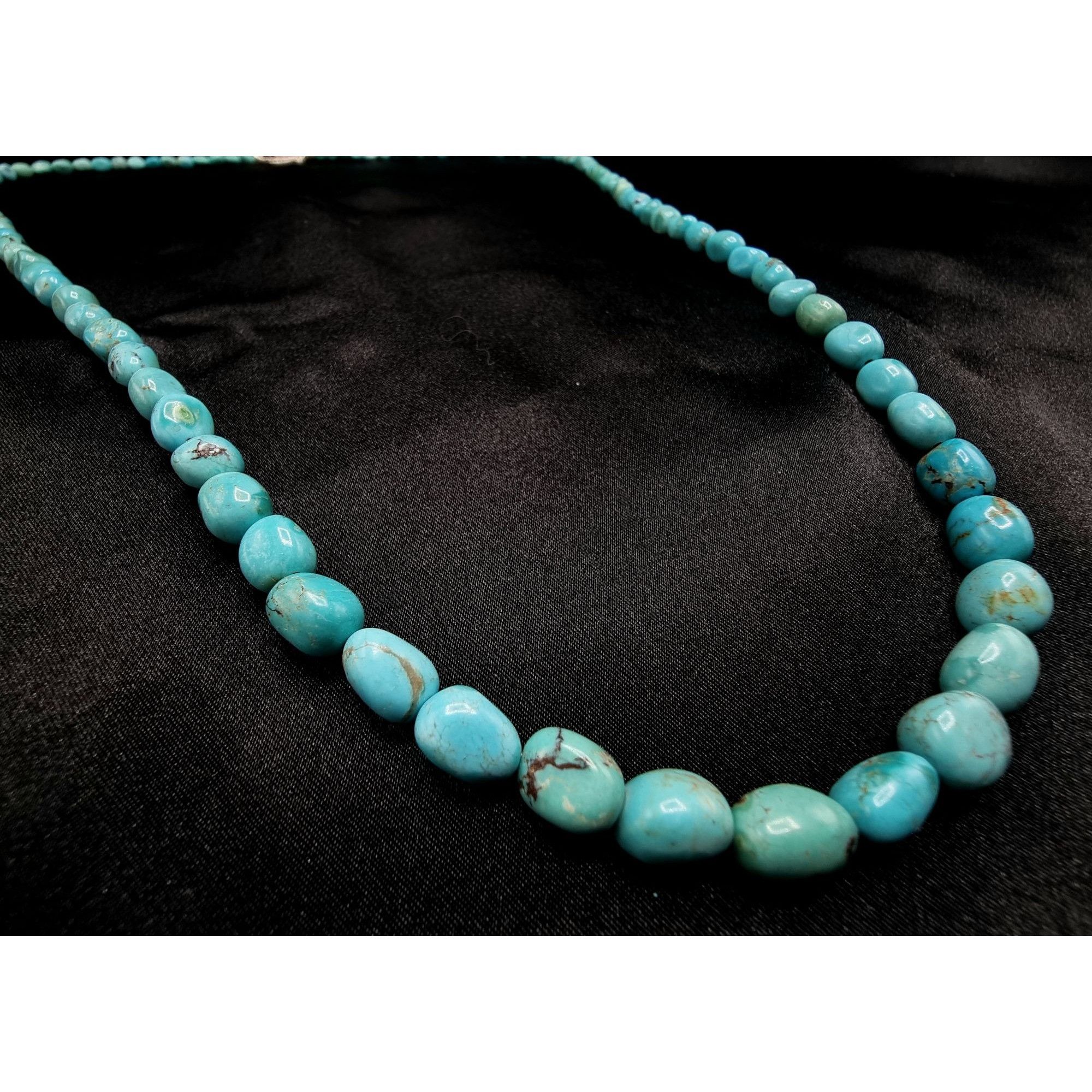 Vintage Jay King 925 Sterling Silver Genuine Turquoise Beaded Long N Size ONE SIZE - 3 Thumbnail