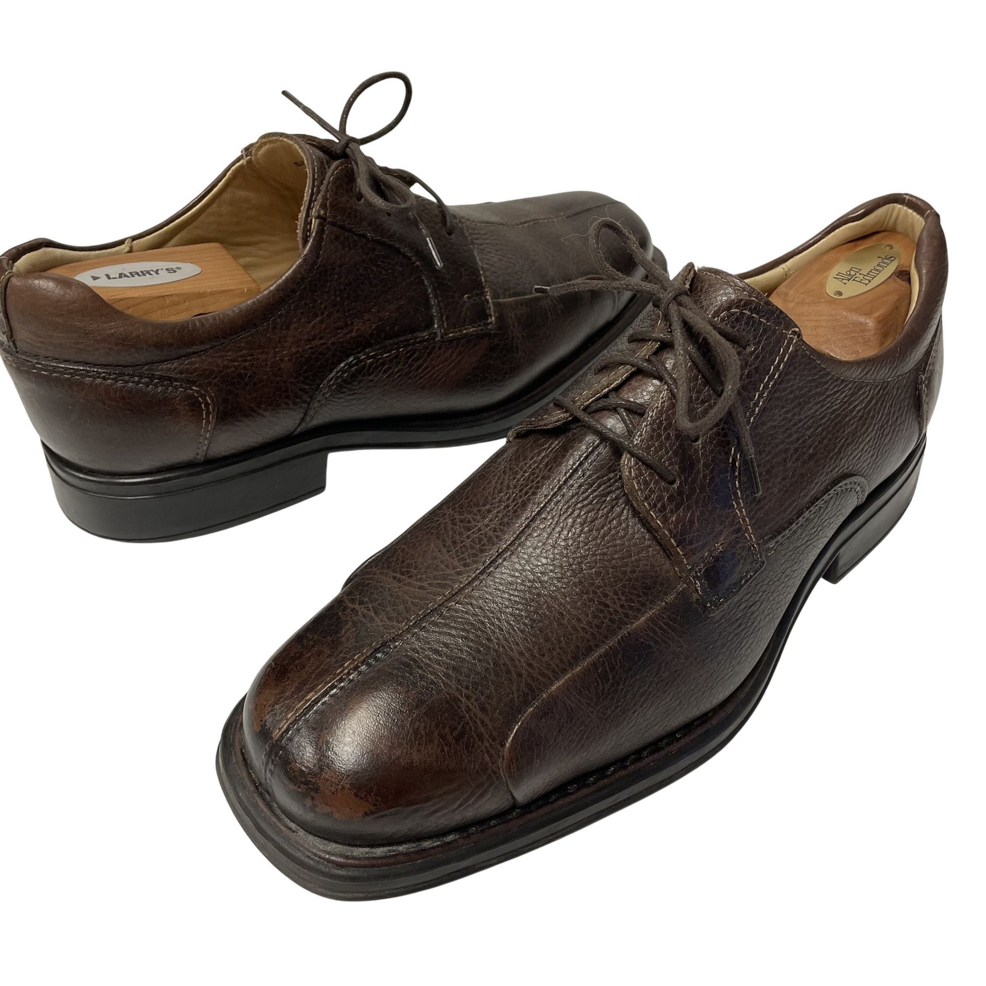 Belvedere Vtg Belvedere Baybridge Brown PEBBLED Leather Oxford Shoes Size US 9 / EU 42 - 2 Thumbnail