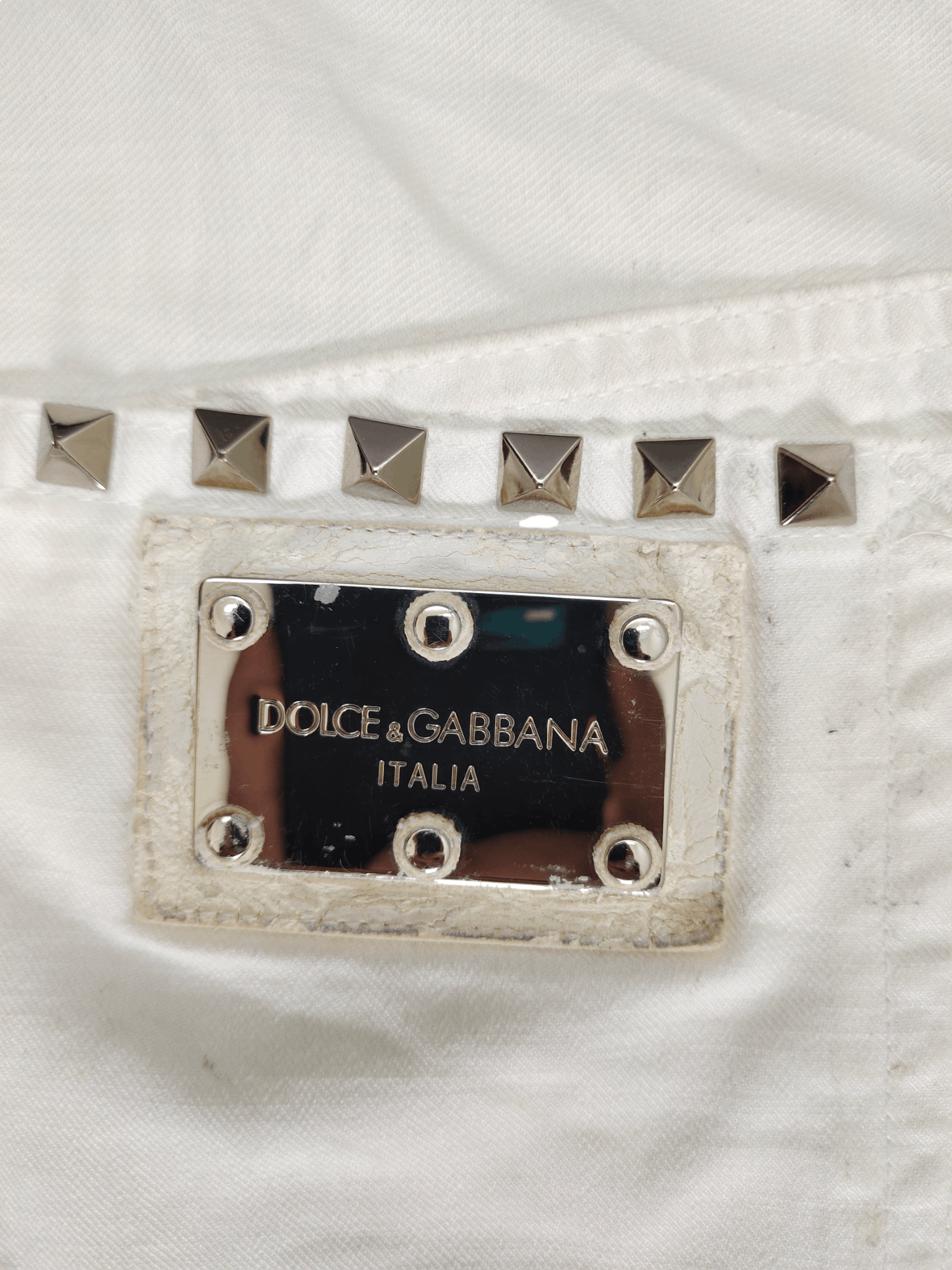 Dolce & Gabbana Vintage Dolce & Gabbana Studded Pocket Jeans Low Rise Size US 36 / EU 52 - 15 Thumbnail