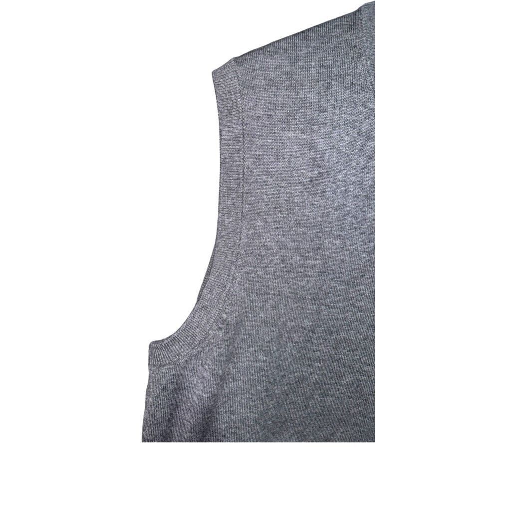 Daniel Cremieux Gray Daniel Cremieux Pima Cotton V Neck Sweater Vest Size L Size US L / EU 52-54 / 3 - 3 Thumbnail