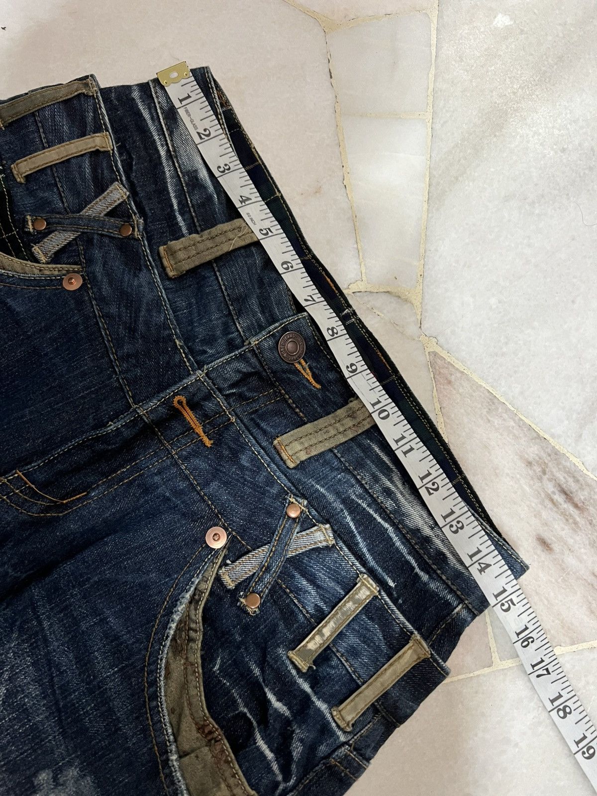 If Six Was Nine × Japanese Brand × Le Grande Bleu (L.G.B.) ✈️Double Waist✈️90’s Dominate Handcrafted Claw Jean Size US 29 - 3 Thumbnail