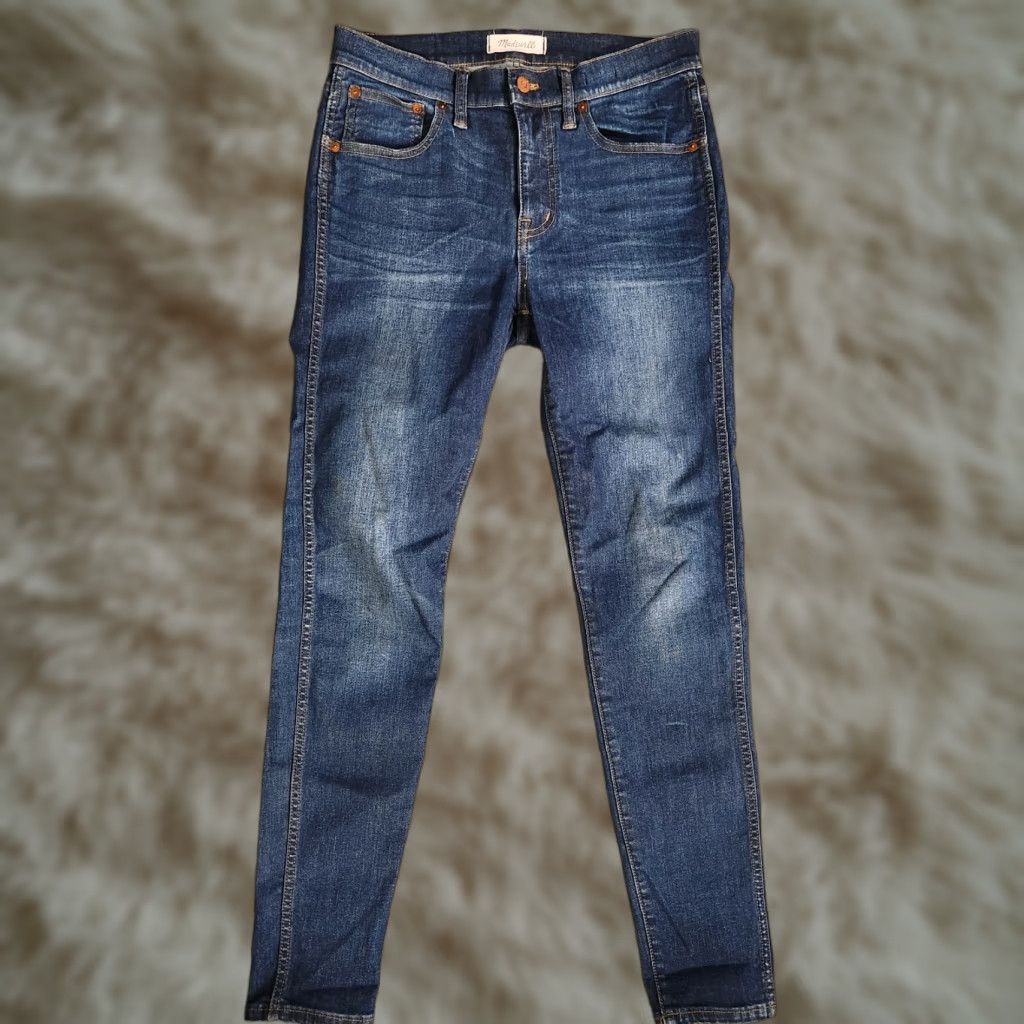 Madewell Madewell Jeans Womens 28 9" High Riser Skinny Denim Blue City Hipster Slim Fit 5-Pocket Jeans Mens Womens Girls Size 28" / US 6 / IT 42 - 1 Thumbnail