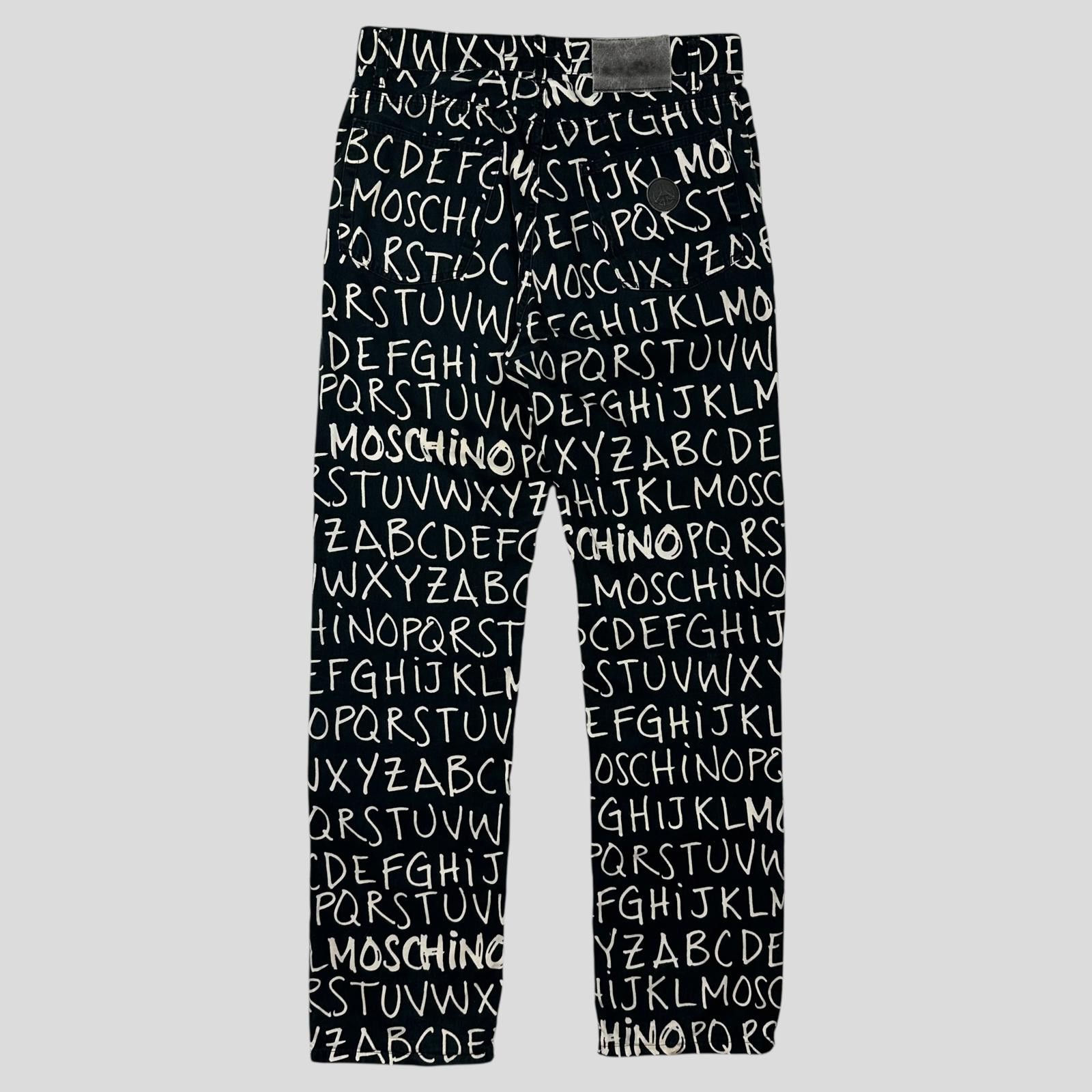 Moschino Moschino Jeans 00’s ABC Alphabet Black Jeans - 31 Size US 32 / EU 48 - 4 Thumbnail