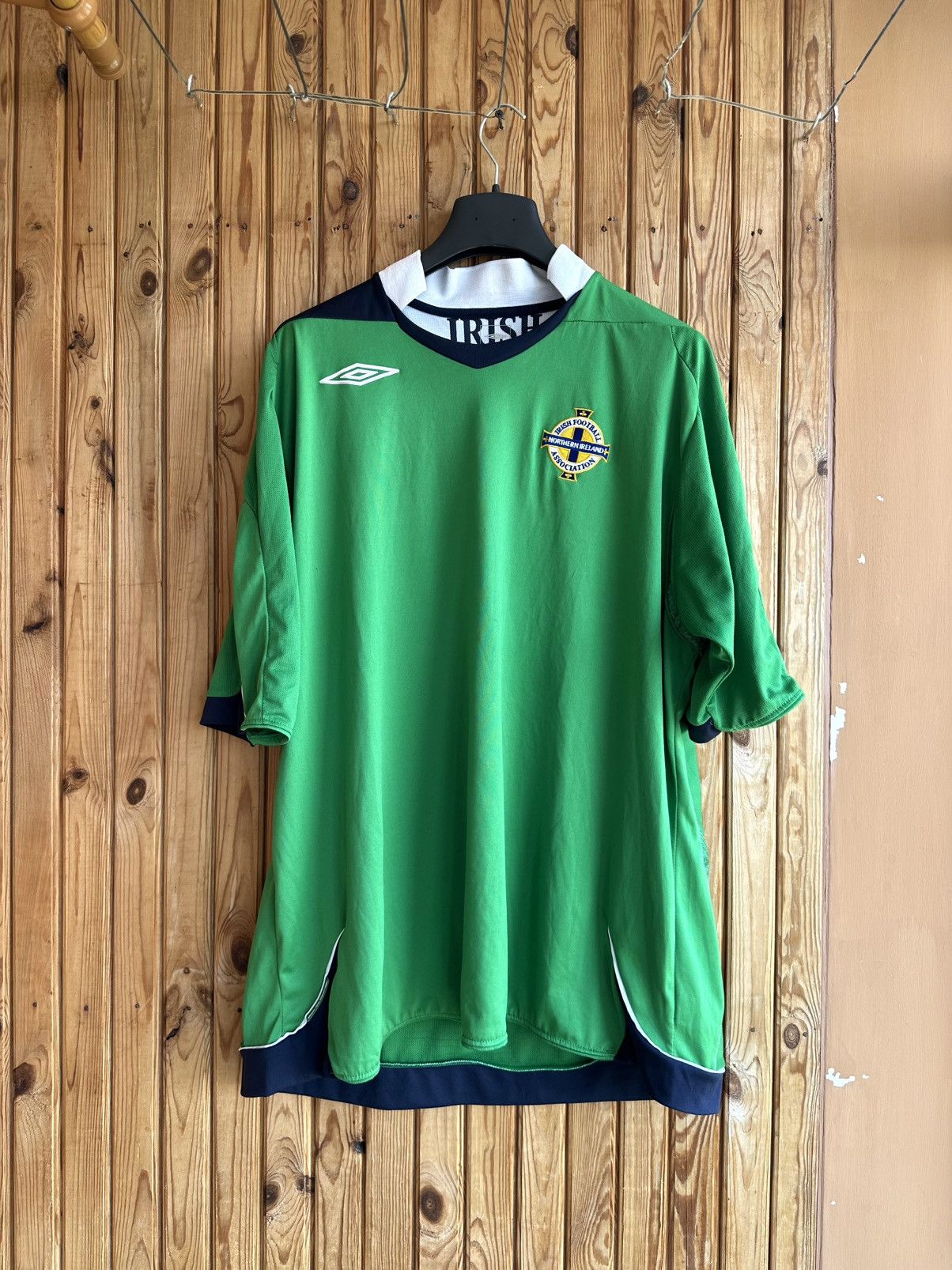 Umbro 🔥 2007 Umbro Northern Ireland Home Jersey T Shirt Irish Size US XXL / EU 58 / 5 - 1 Thumbnail