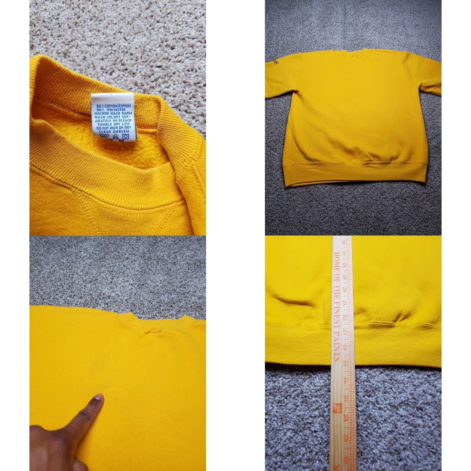 Russell Athletic VINTAGE Russell Athletic Sweatshirt XL Womens Yellow Crewneck Pullover USA Made Size XL / US 12-14 / IT 48-50 - 8 Thumbnail
