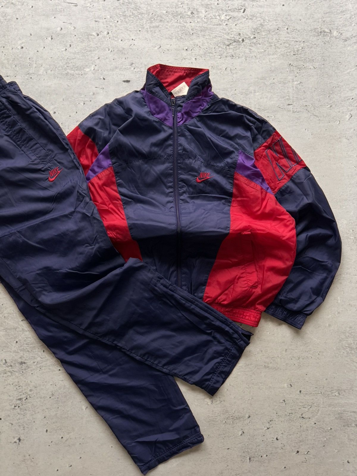 Nike × Vintage NIKE VINTAGE OVERSIZE DRIL TRACK SUIT Y2k Size US S / EU 44-46 / 1 - 2 Thumbnail