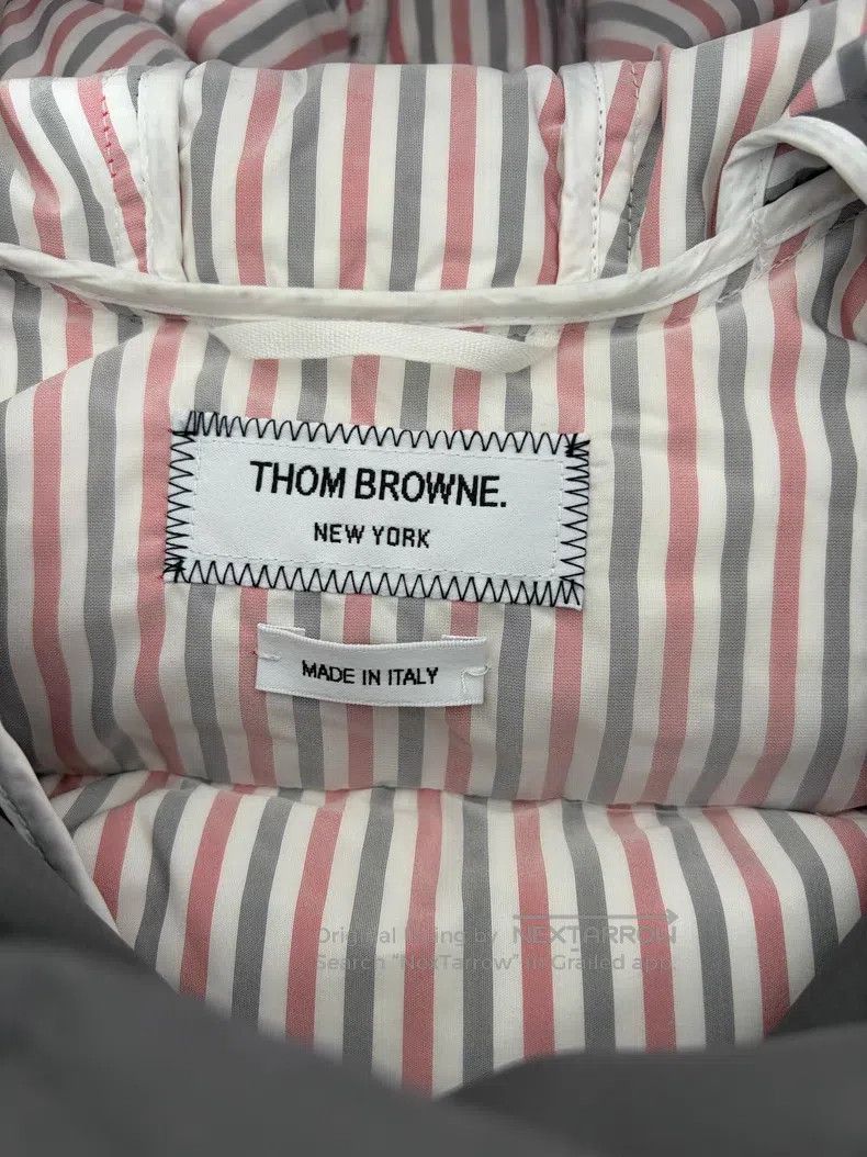 Thom Browne Thom Browne Gray Long Hooded Down Jacket Size M / US 6-8 / IT 42-44 - 4 Thumbnail