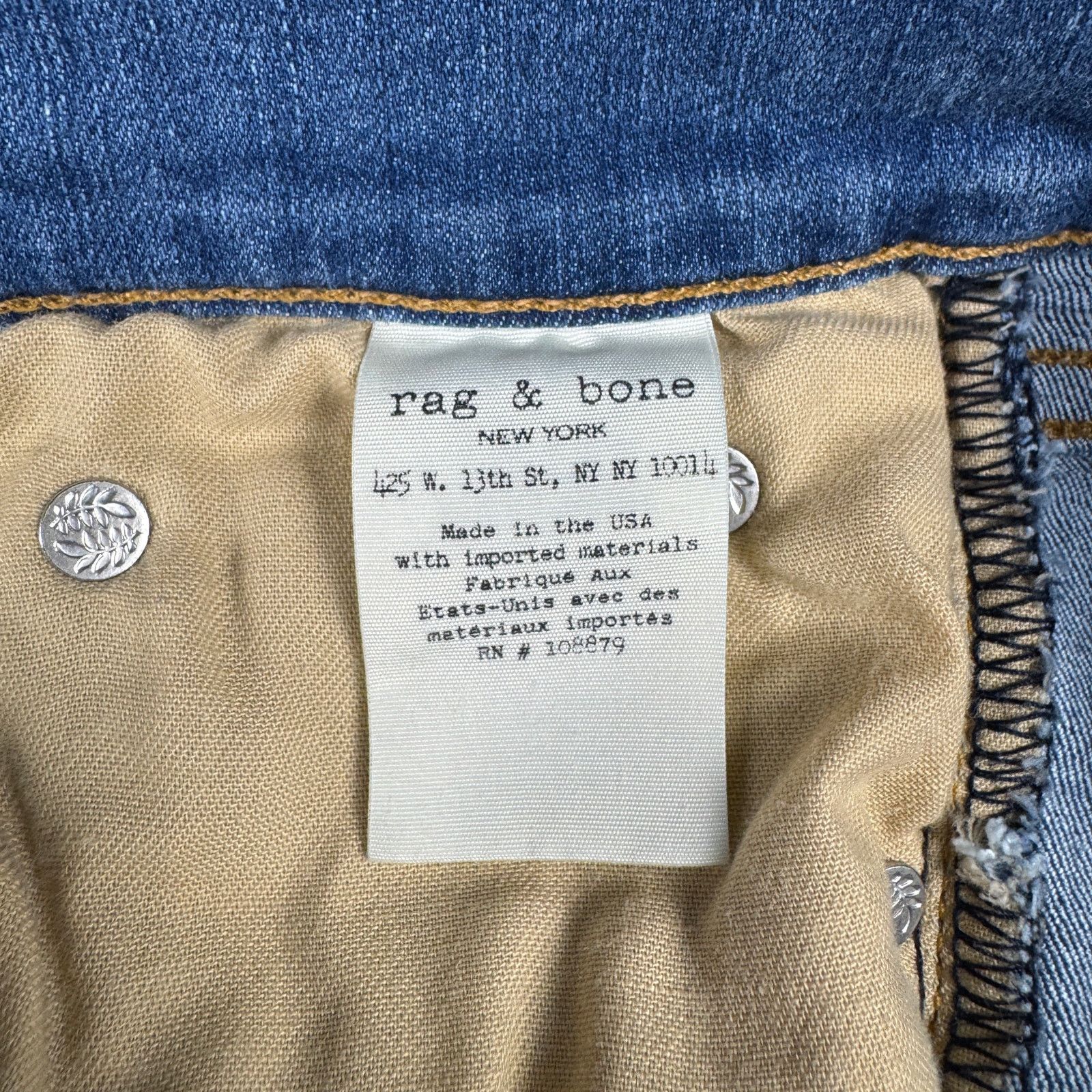 Rag & Bone Rag & Bone High Rise Skinny Jeans Women’s Size 30 Blue USA Size 30" / US 8 / IT 44 - 11 Thumbnail