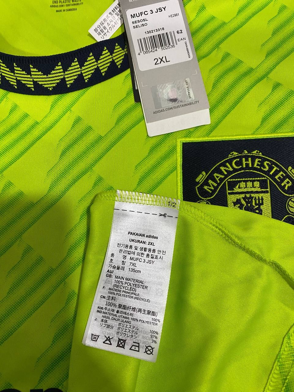 Adidas Manchester United Third Jersey Adidas 2022/23 Size US XXL / EU 58 / 5 - 6 Thumbnail