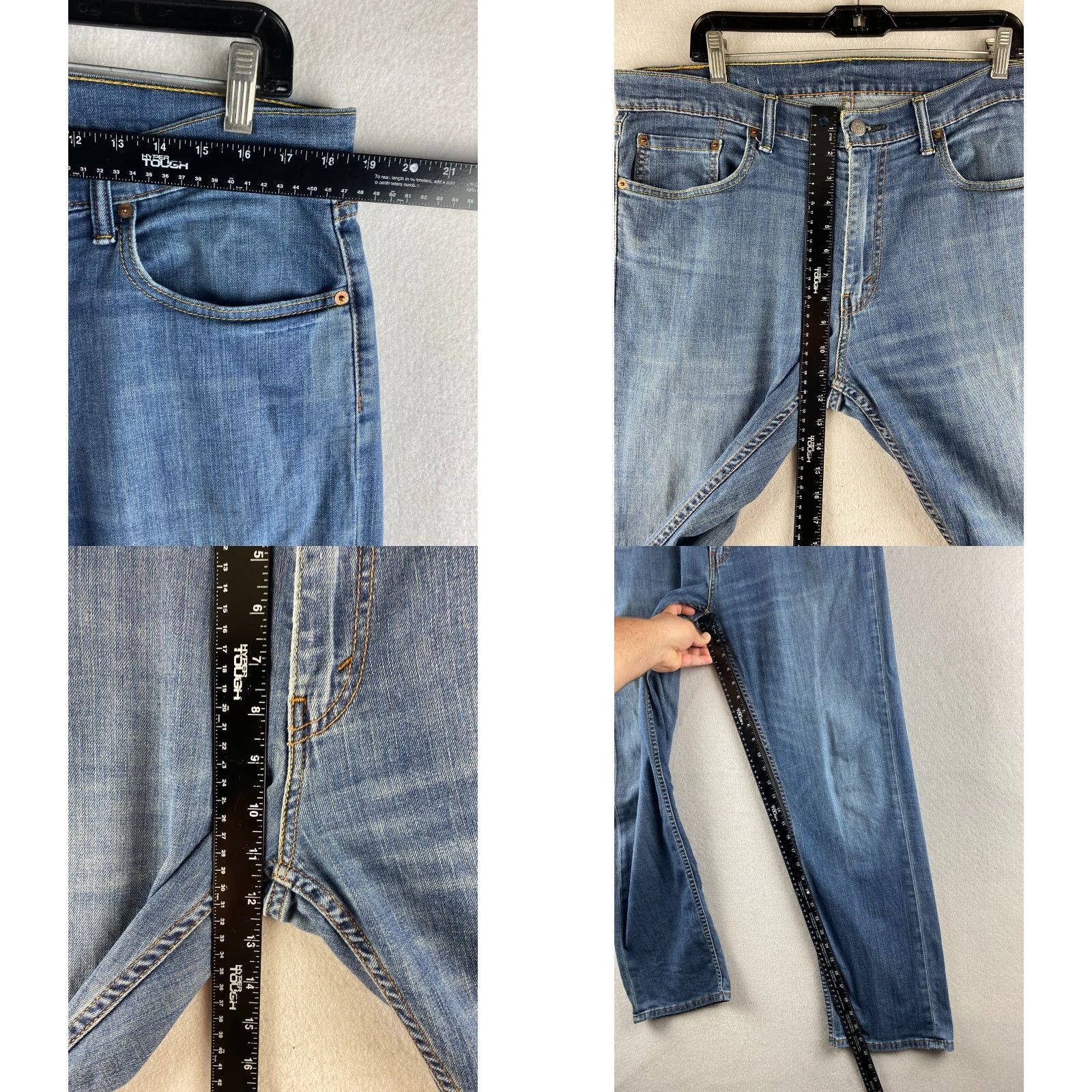 Levi's Levi's Jeans Mens 559 Blue Relaxed Straight 36 x 32 Distressed Medium Wash Denim 5-Pocket Design Jeans Mens Size US 36 / EU 52 - 8 Thumbnail