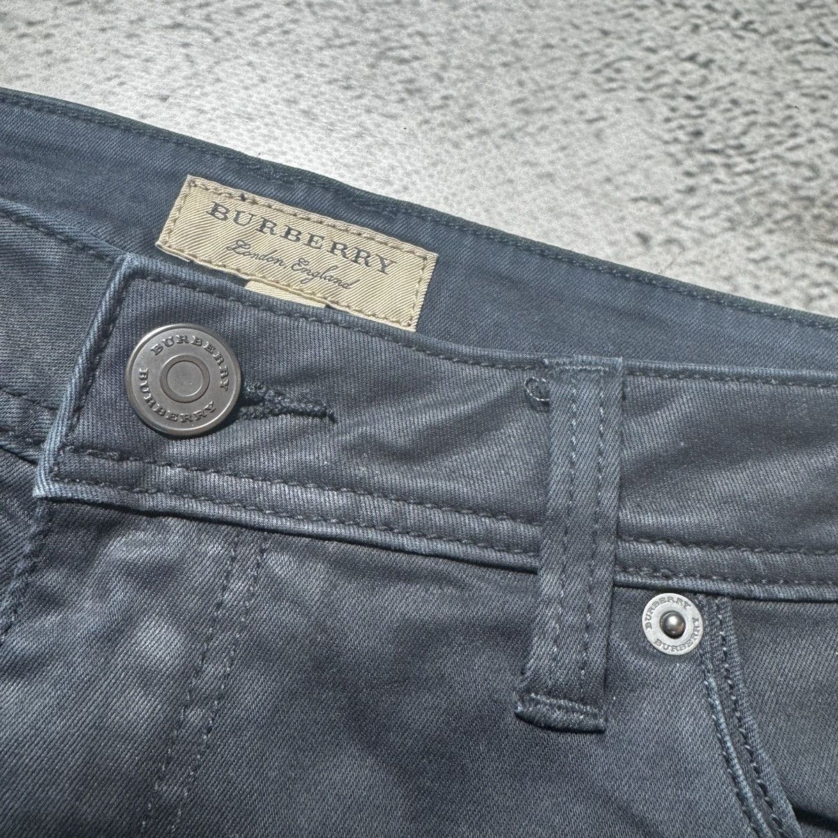 Burberry × Vintage vintage 90s washed black waxed jeans burberry luxury rare Size 29" - 5 Thumbnail