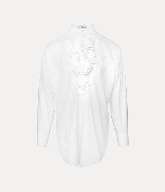 Vivienne Westwood o1f1d3z0525 Frill Shirt in White Size US S / EU 44-46 / 1 - 1 Thumbnail