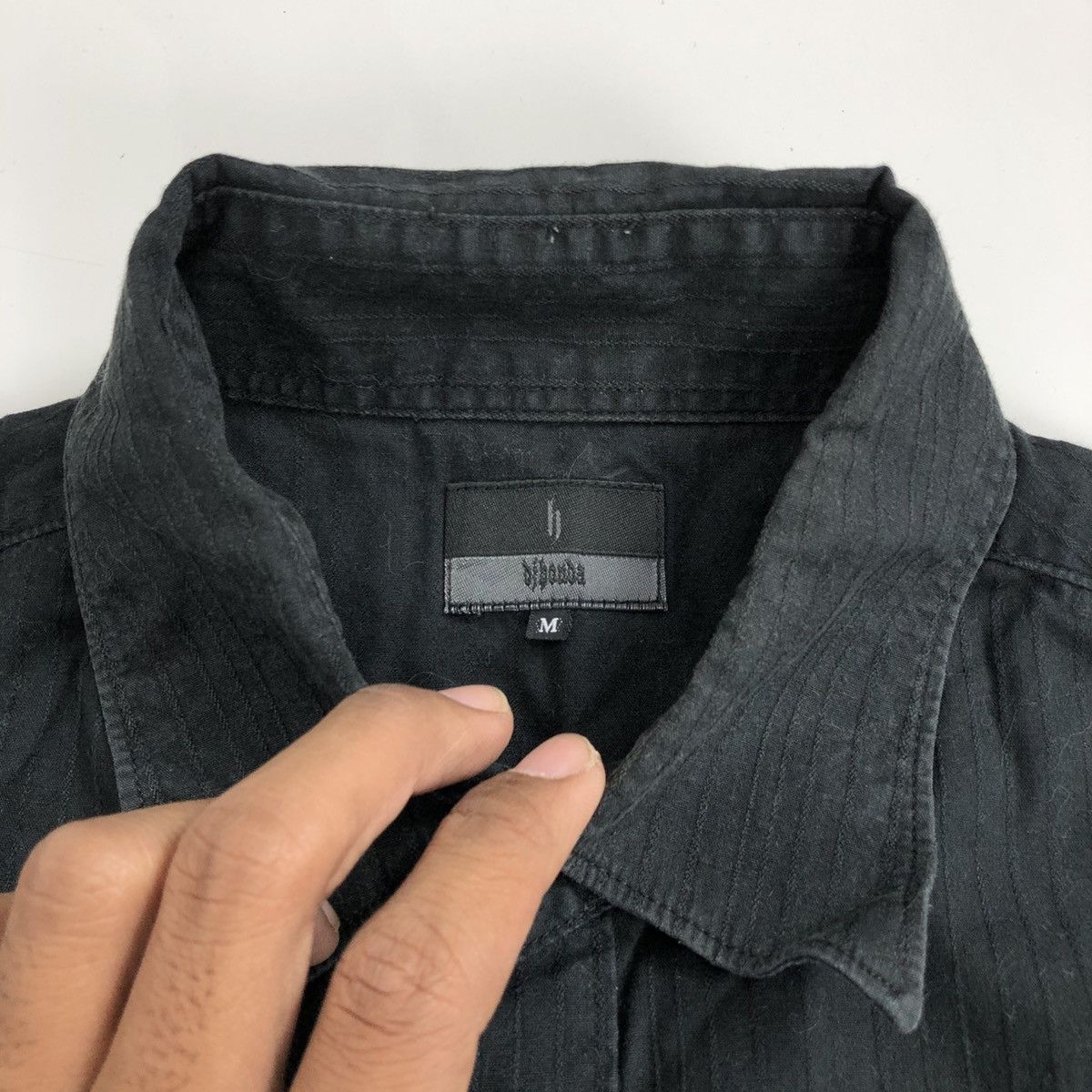Japanese Brand × Vintage Vintage DjHonda Double Pocket Black Western Shirt Size US M / EU 48-50 / 2 - 5 Thumbnail
