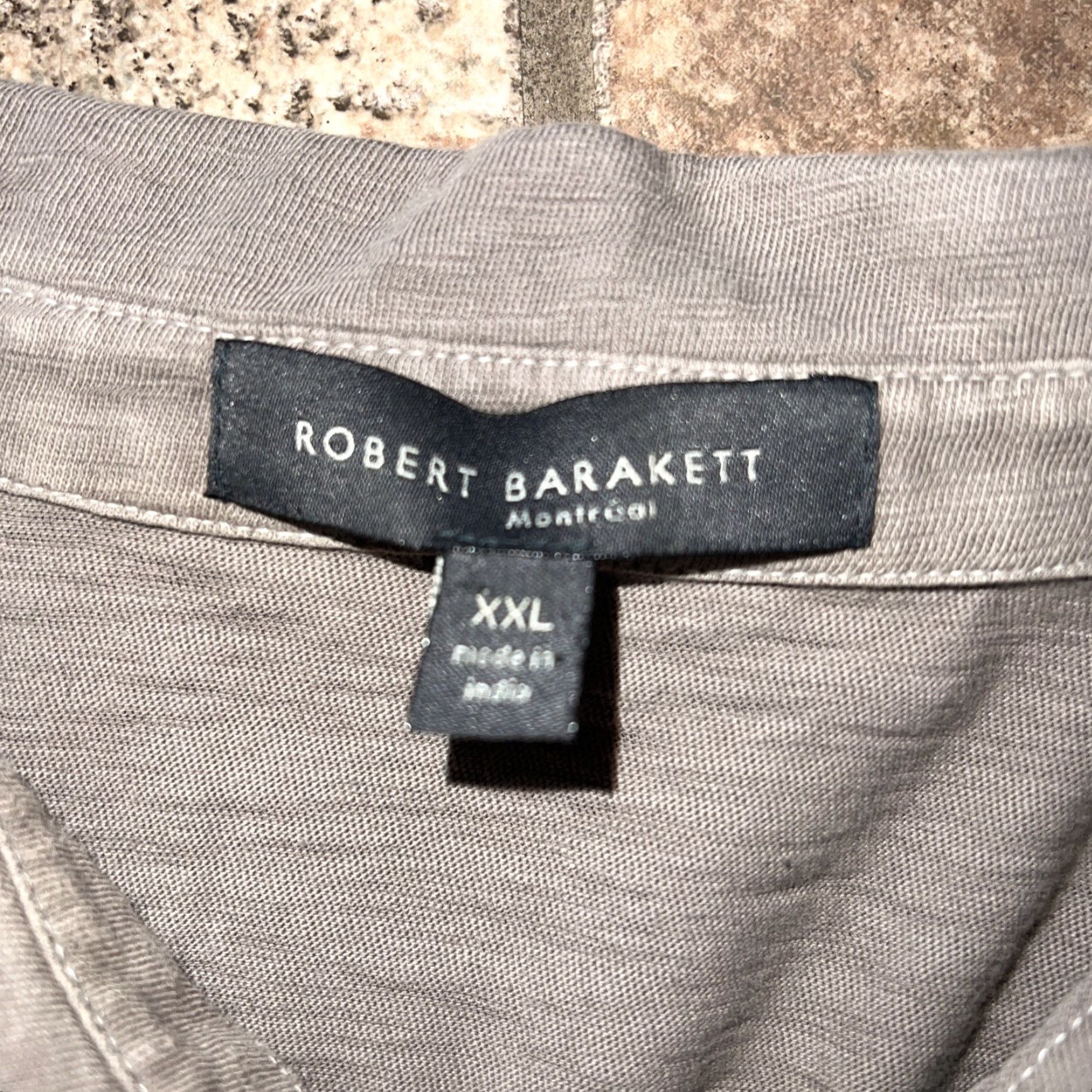 Vintage Robert Barakett Polo Shirt Mens XXL Gray Size US XXL / EU 58 / 5 - 3 Thumbnail
