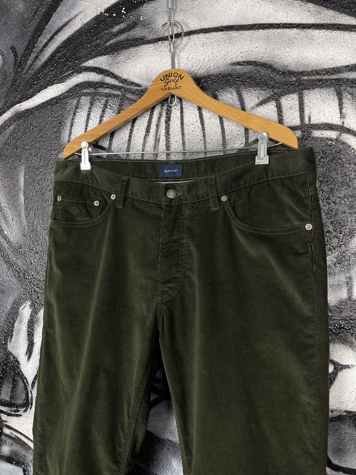 Gant Gant Corduroy Dark Green Pants Men’s Size 36/30 Size US 36 / EU 52 - 5 Thumbnail