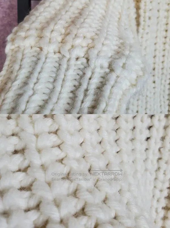 Burberry Burberry White Wool Blend Pleated Knit Top. Size S / US 4 / IT 40 - 7 Thumbnail