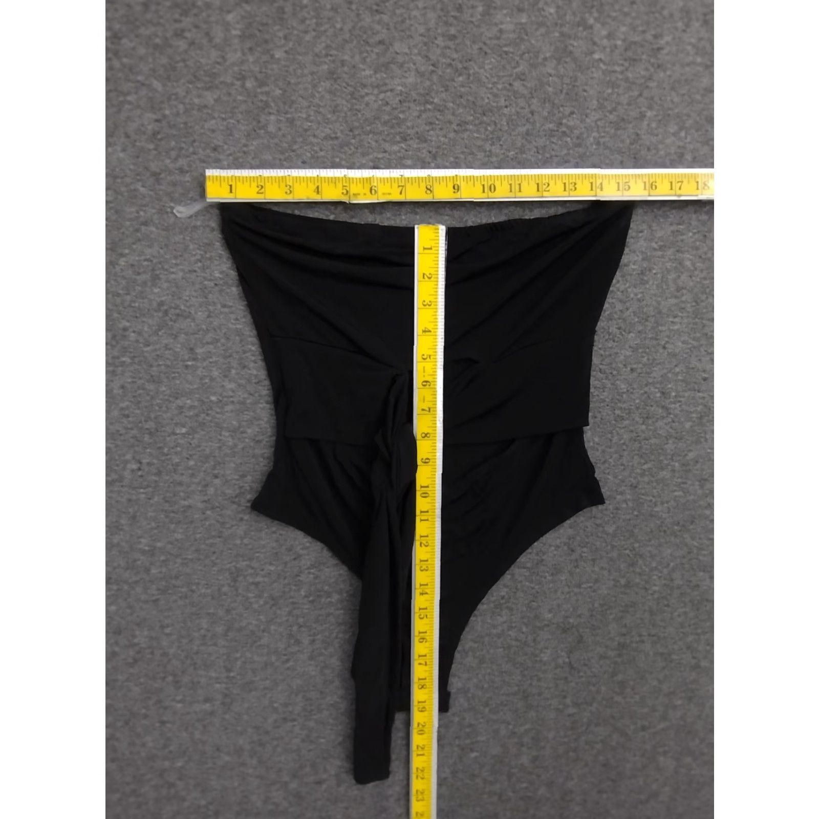 Vintage MAGIA Black Strapless One Piece Swimsuit L Women Beach Size ONE SIZE - 4 Thumbnail