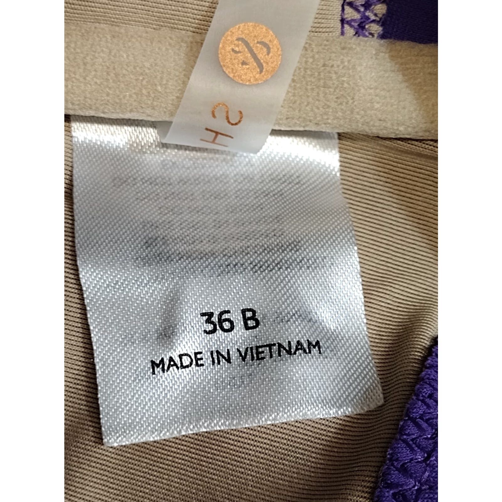 Vintage Shade & Shore Purple Keyhole Spaghetti Bikini Swim Top Padded Size 36B Women Size XS / US 0-2 / IT 36-38 - 7 Thumbnail